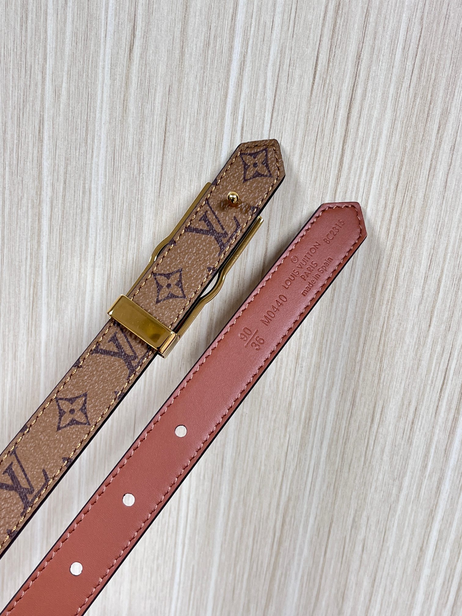 Louis Vuitton Female Basic Belt Cow Leather M