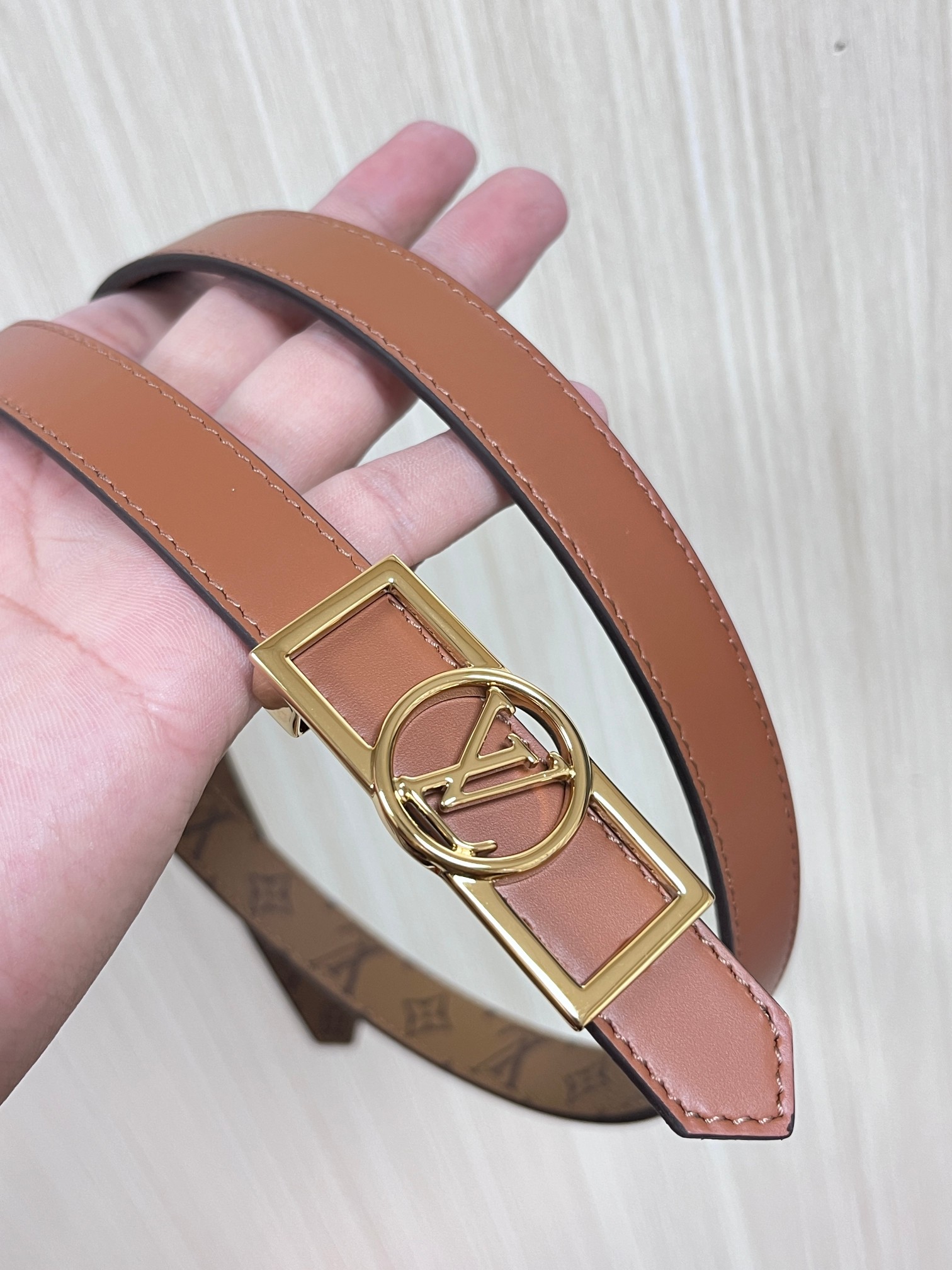 Louis Vuitton Female Basic Belt Cow Leather M
