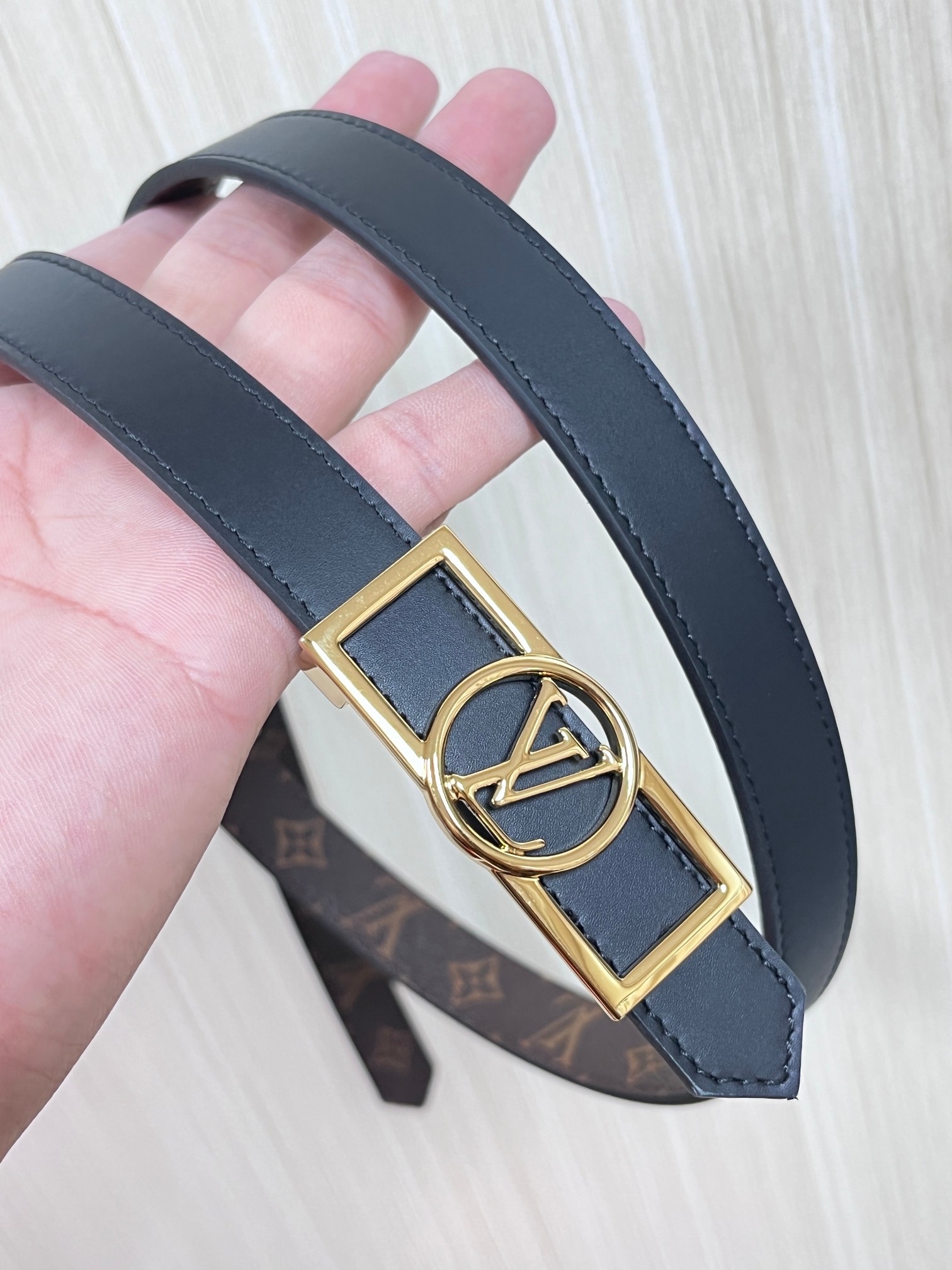 Louis Vuitton Female Basic Belt Cow Leather M