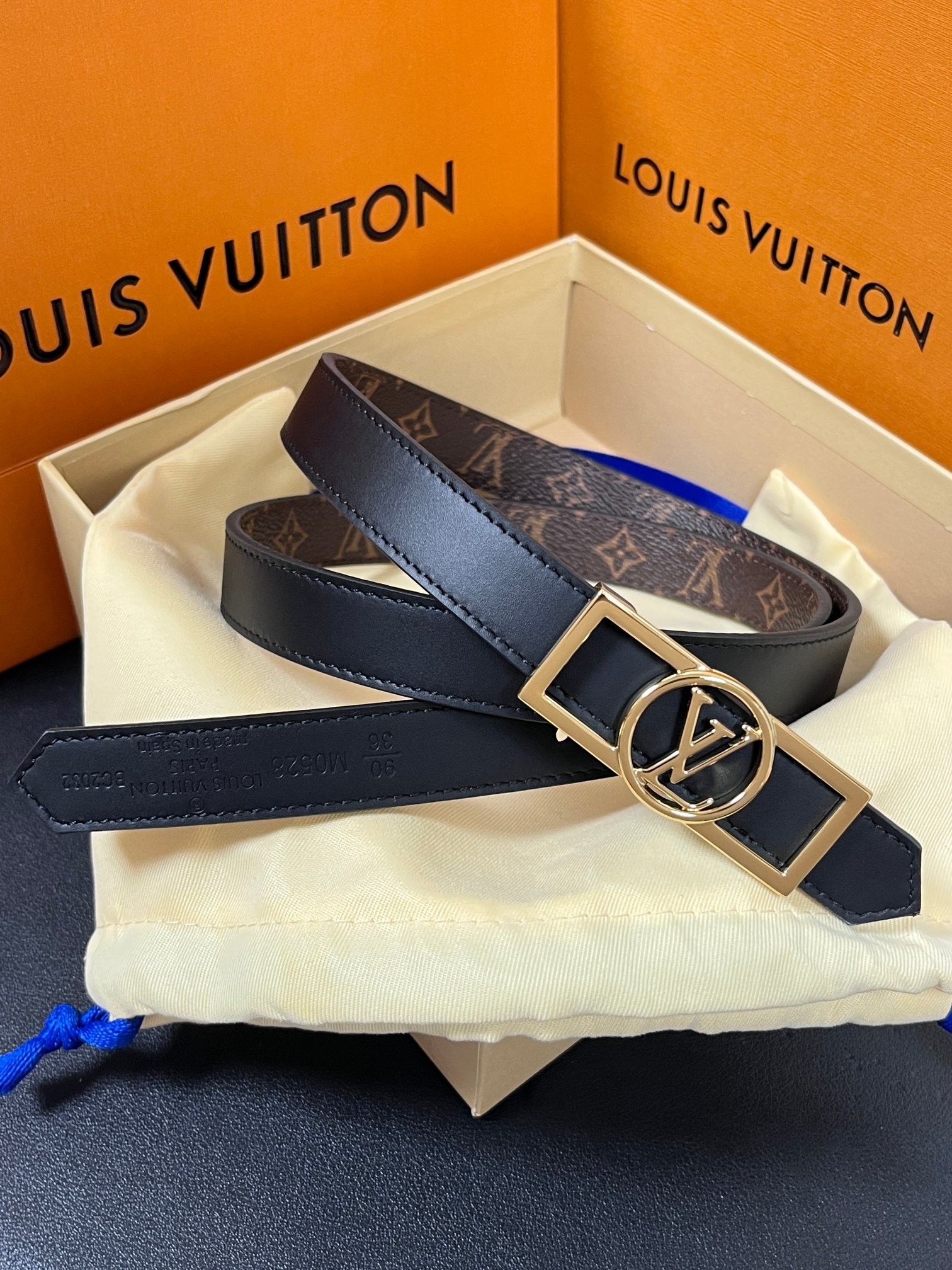Louis Vuitton Female Basic Belt Cow Leather M