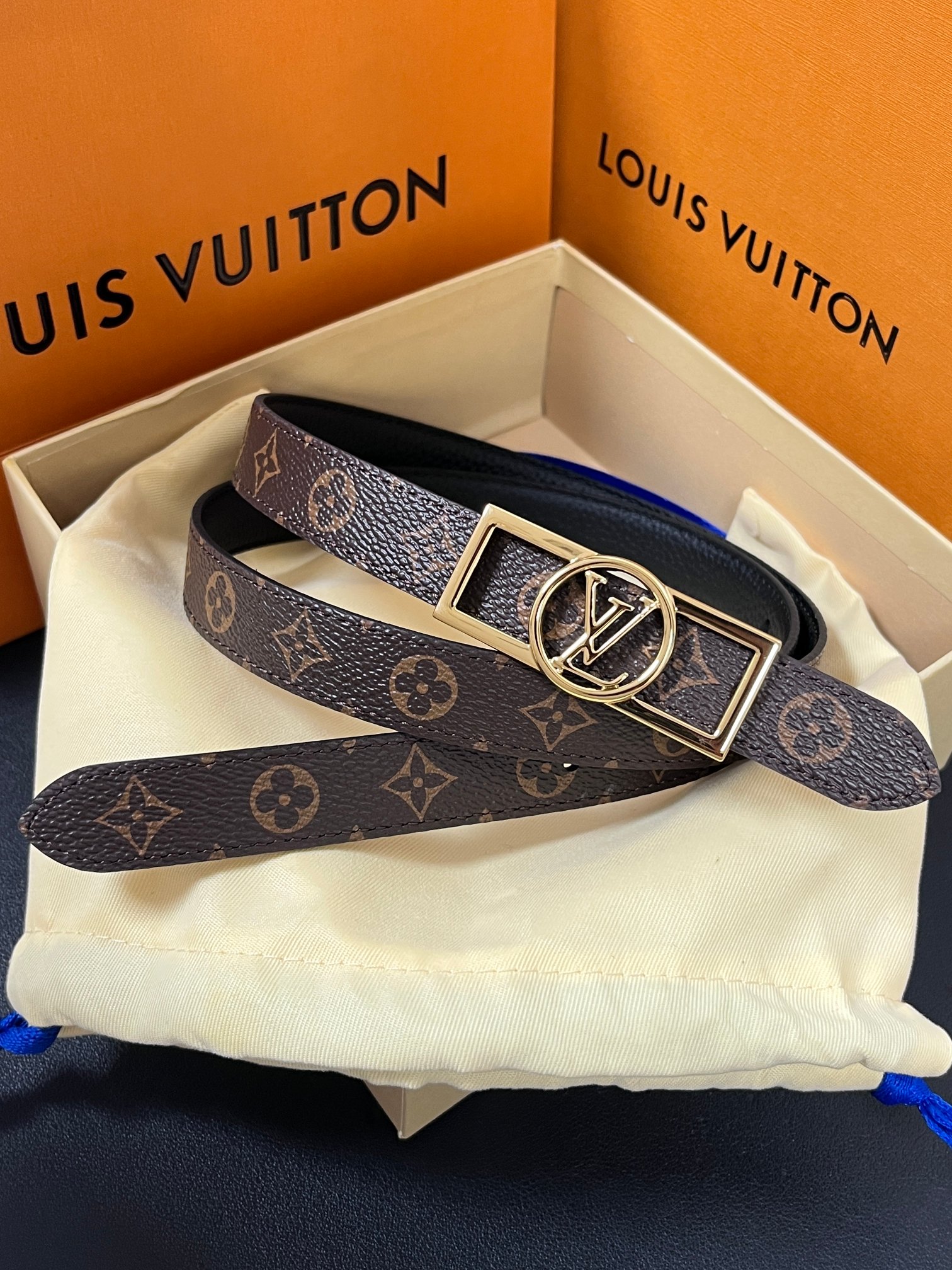 Louis Vuitton Female Basic Belt Cow Leather M