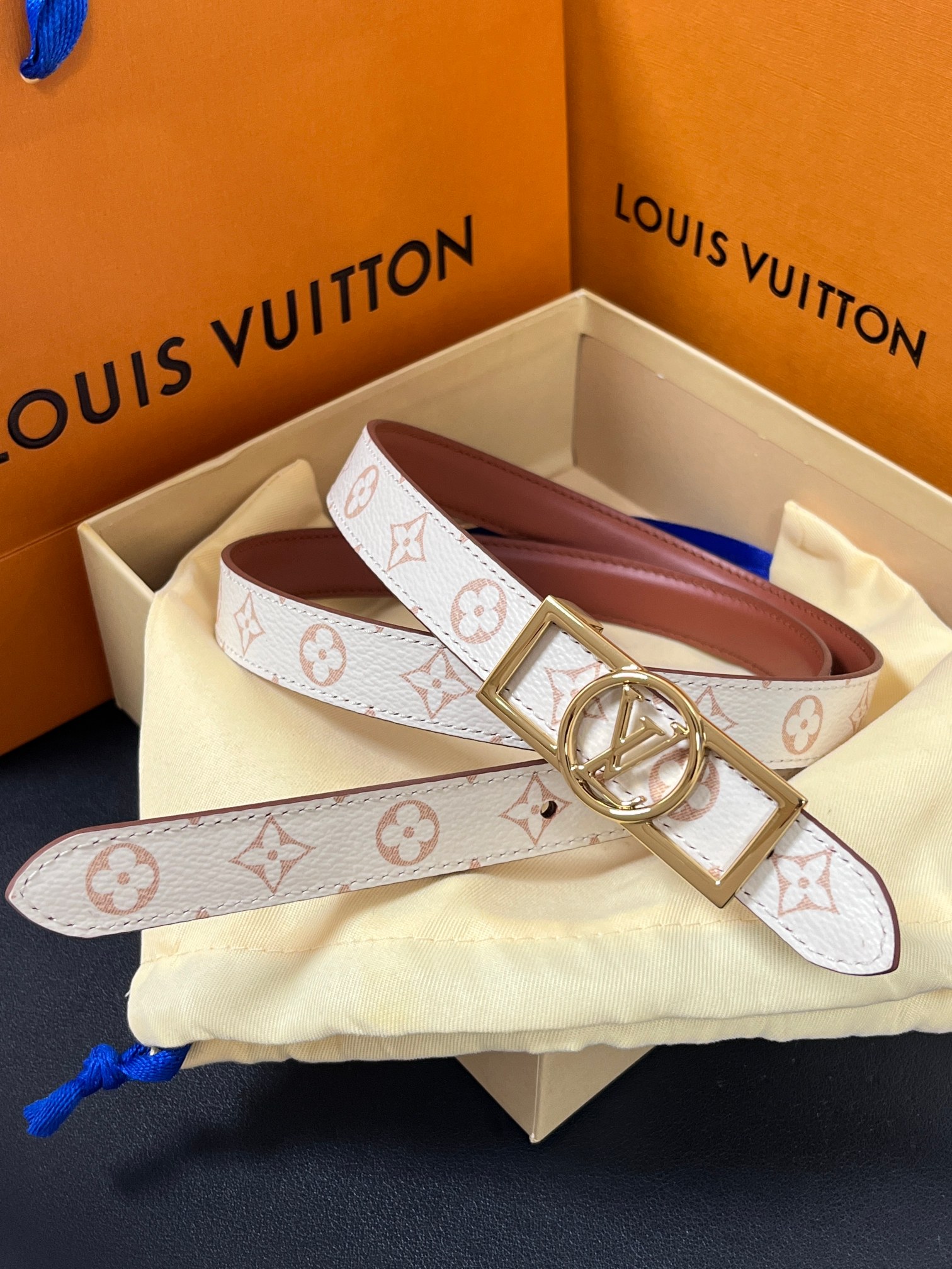 Louis Vuitton Female Basic Belt Cow Leather M
