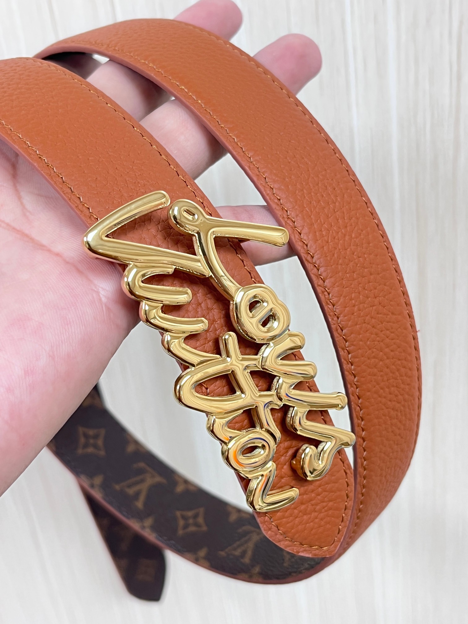 Louis Vuitton Female Basic Belt Cow Leather M