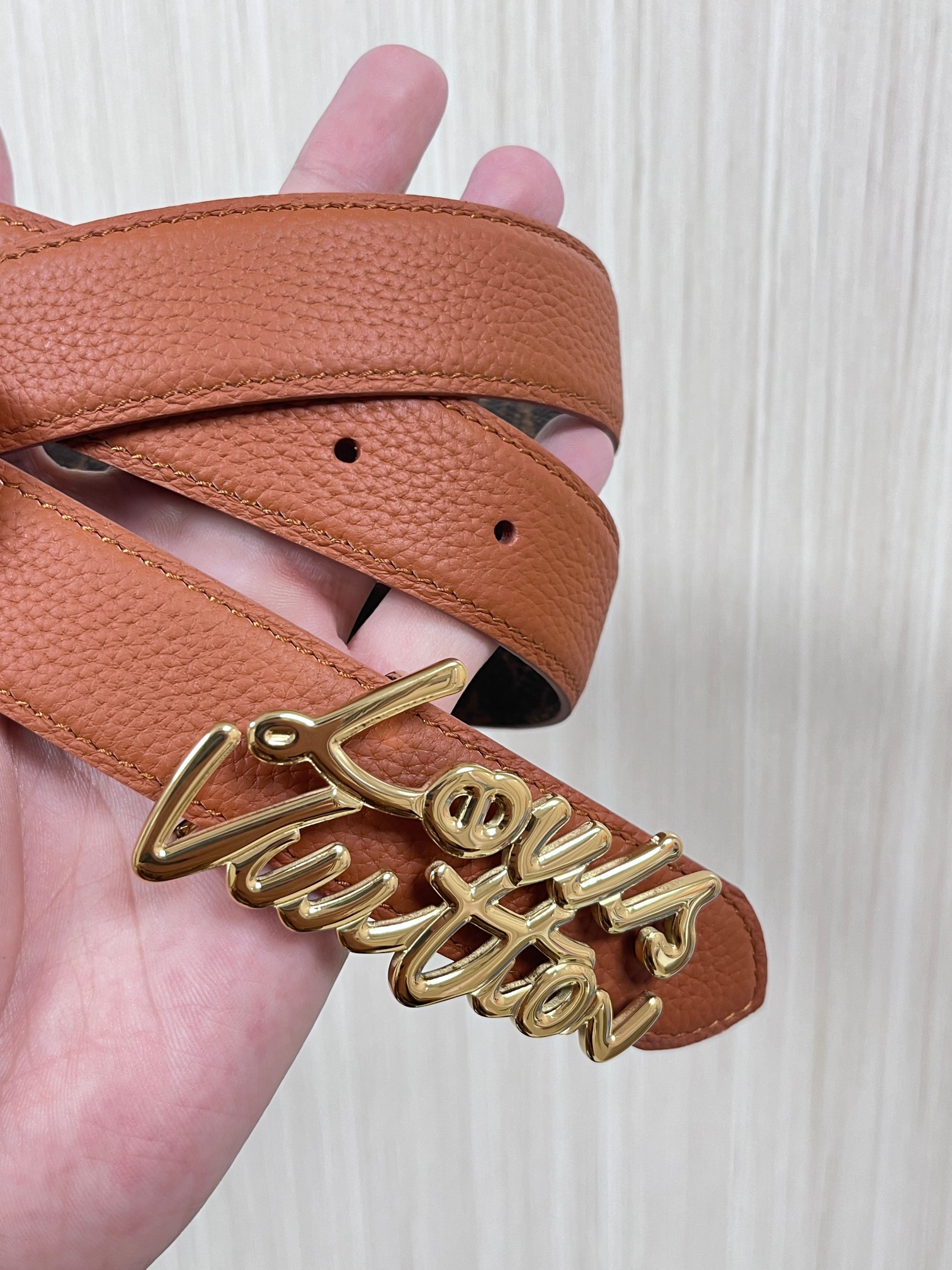 Louis Vuitton Female Basic Belt Cow Leather M