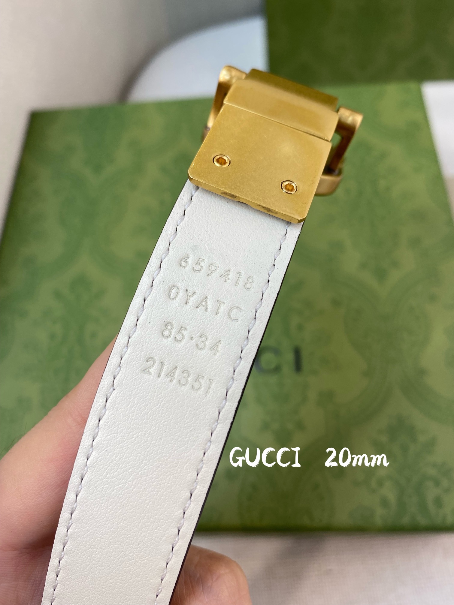 Gucci Female Basic Belt Cow Leather 20mm