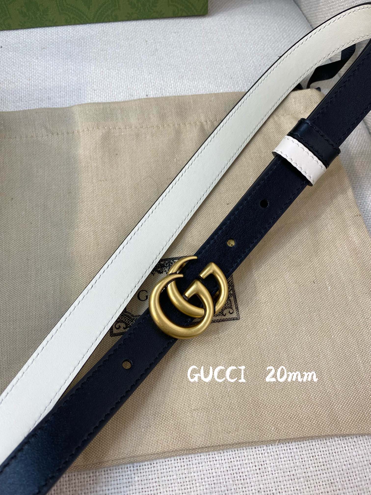 Gucci Female Basic Belt Cow Leather 20mm