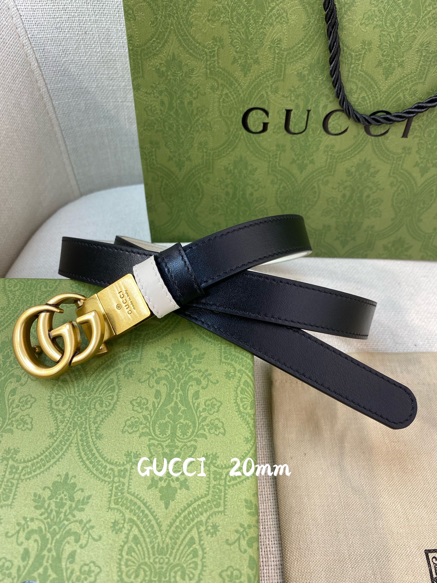 Gucci Female Basic Belt Cow Leather 20mm