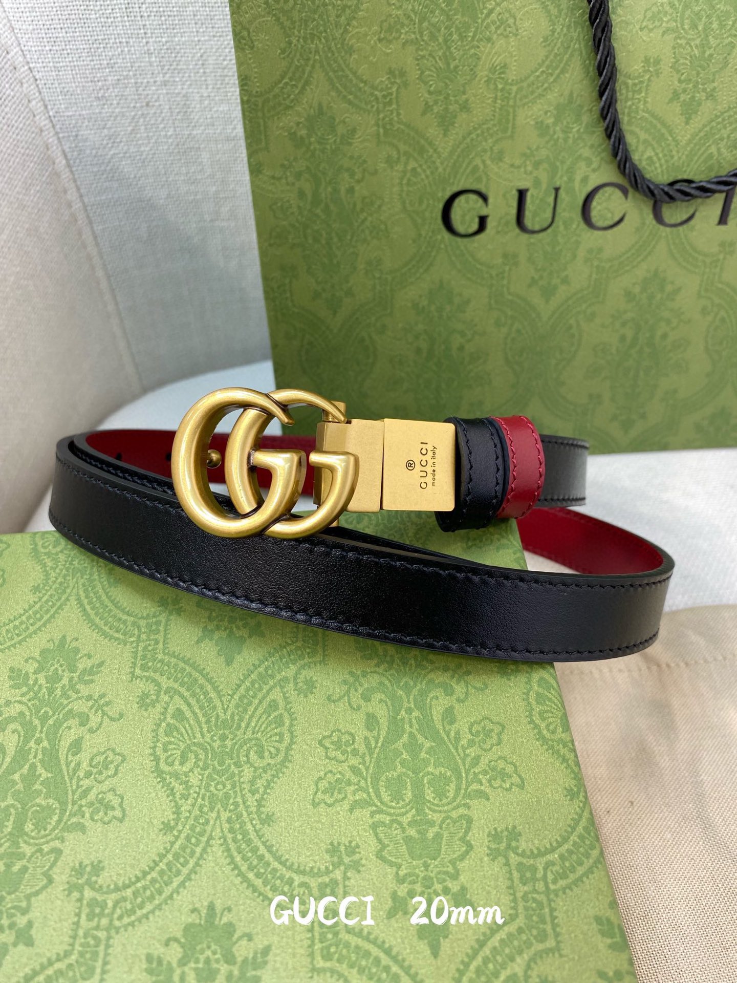 Gucci Female Basic Belt Cow Leather 13514-m