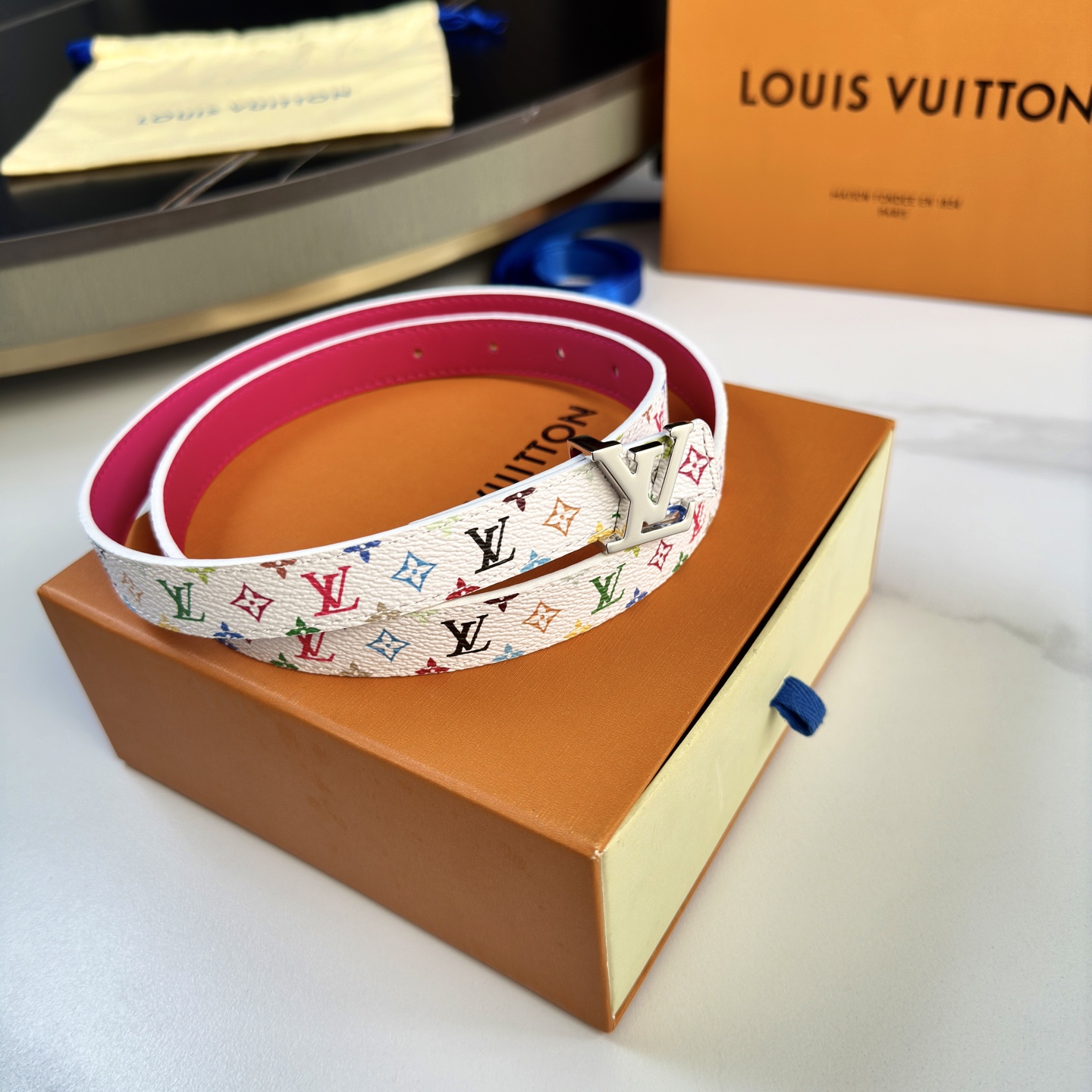 Louis Vuitton Female Basic Belt Cow Leather 13514-m