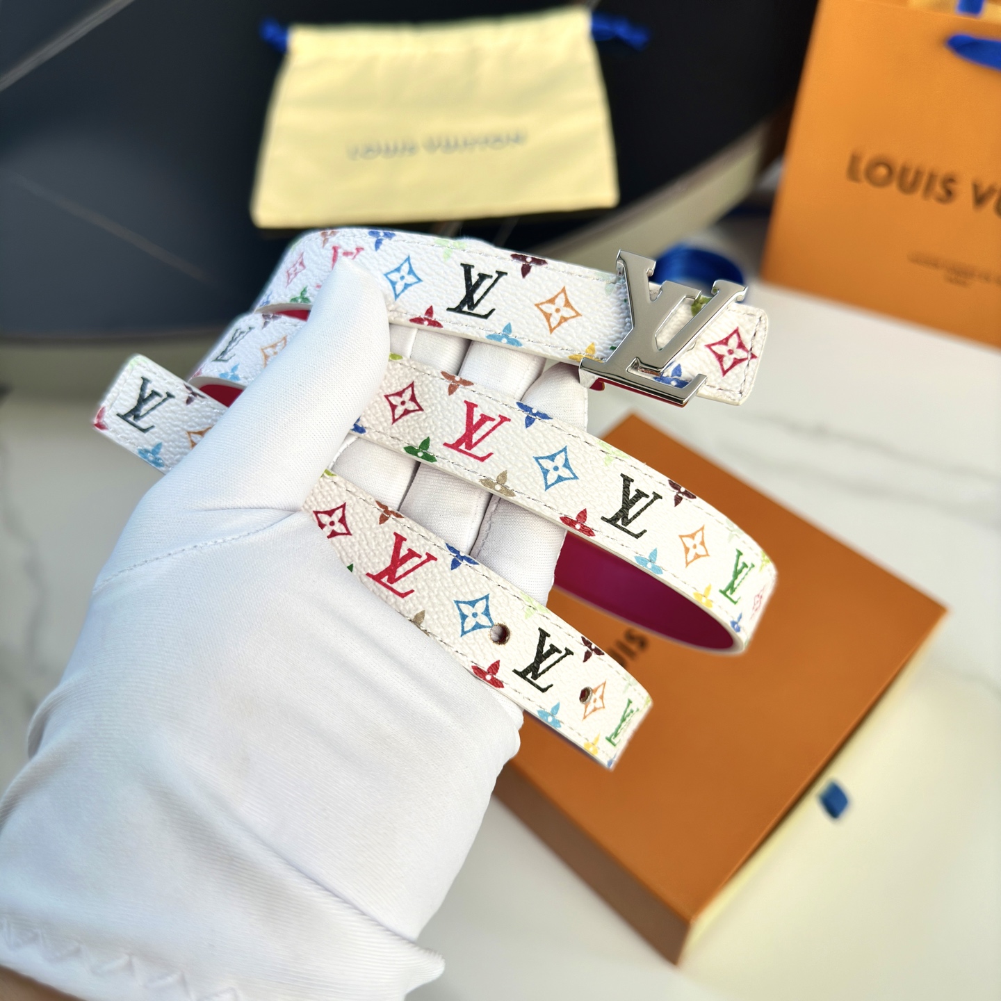 Louis Vuitton Female Basic Belt Cow Leather 13514-m