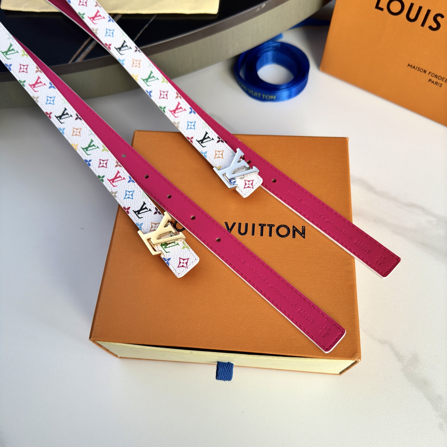 Louis Vuitton Female Basic Belt Cow Leather 13514-m