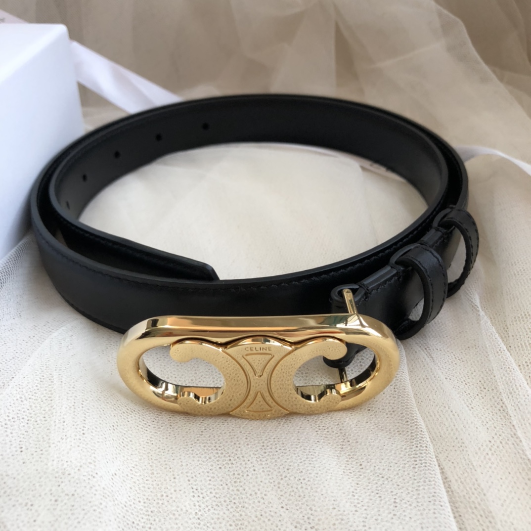 Celine Female Leather Belt Cow Leather M-l