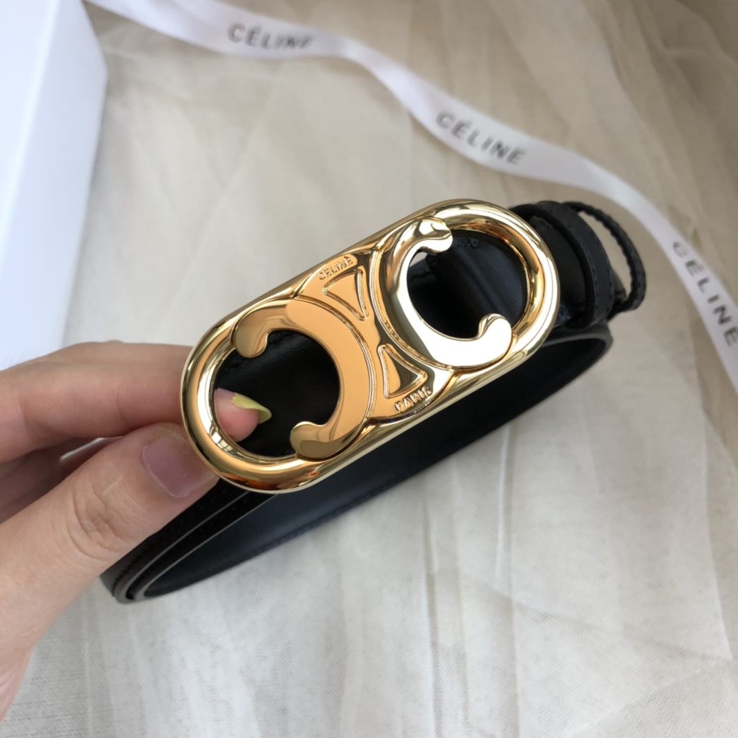 Celine Female Leather Belt Cow Leather M-l