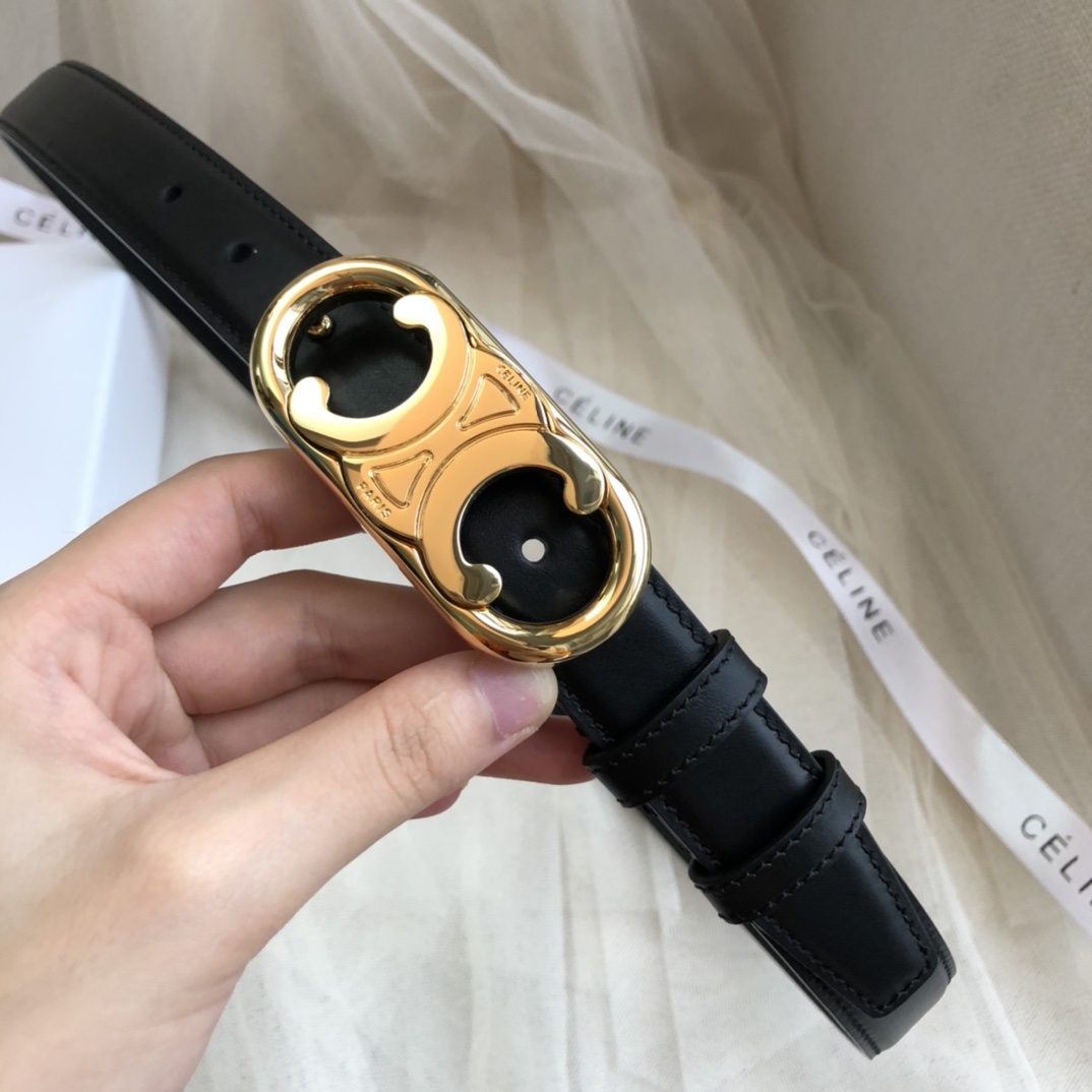 Celine Female Leather Belt Cow Leather M-l