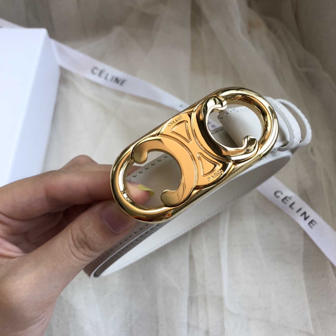 Celine Female Leather Belt Cow Leather M-l