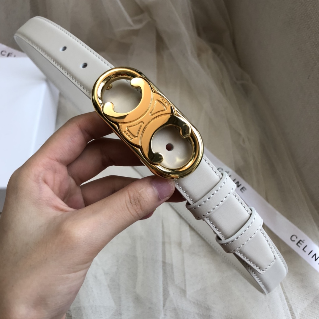 Celine Female Leather Belt Cow Leather M-l