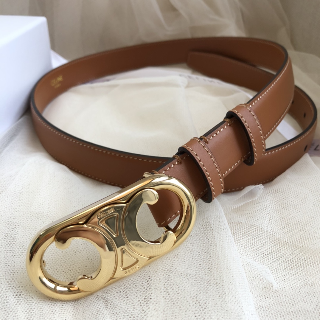 Celine Female Leather Belt Cow Leather M-l