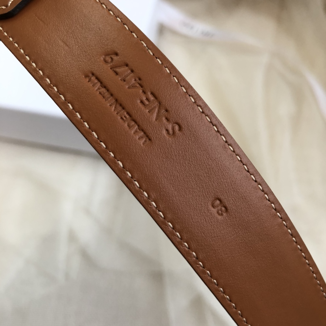 Celine Female Leather Belt Cow Leather M-l