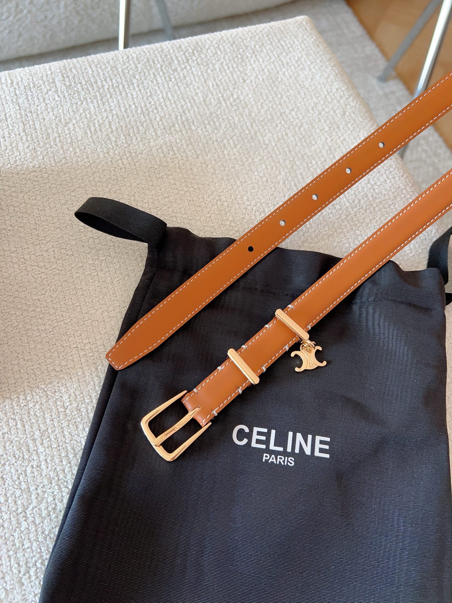 Celine Female Leather Belt 18mm-13514-m-l
