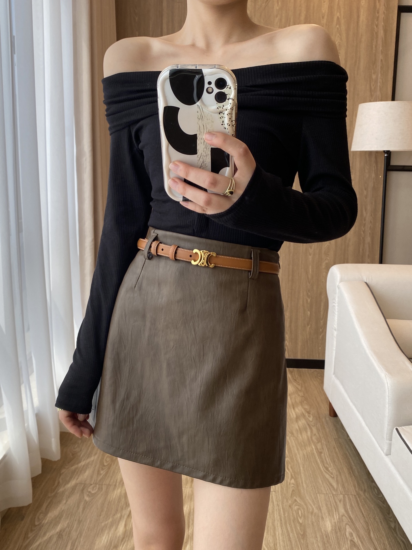Celine Female Basic Belt Brown M