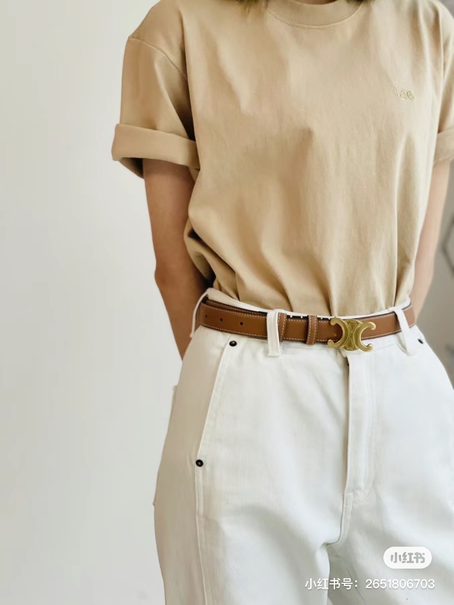 Celine Female Basic Belt Brown M