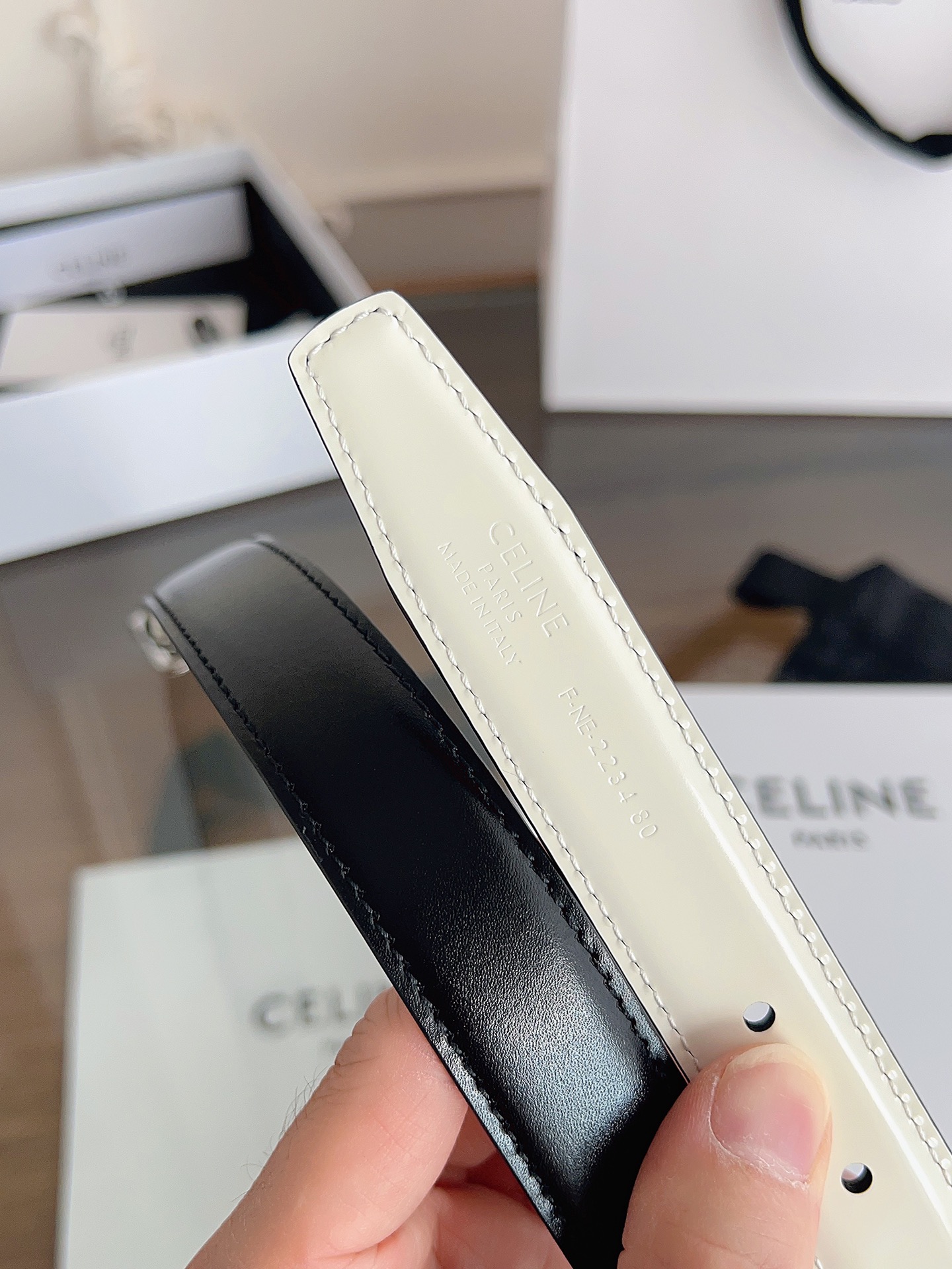Celine Female Basic Belt Gold M-l