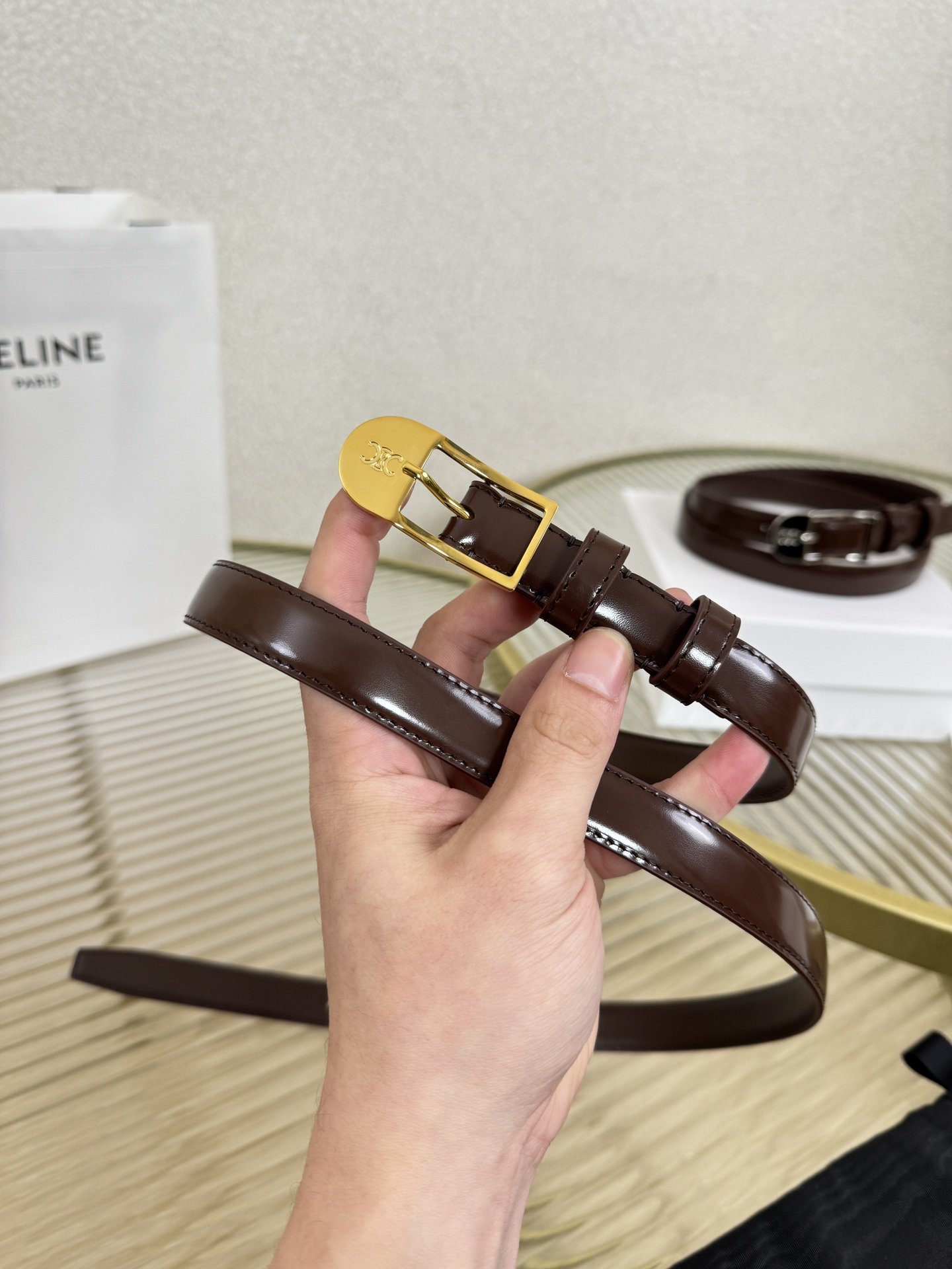 Celine Female Basic Belt Cow Leather M-l