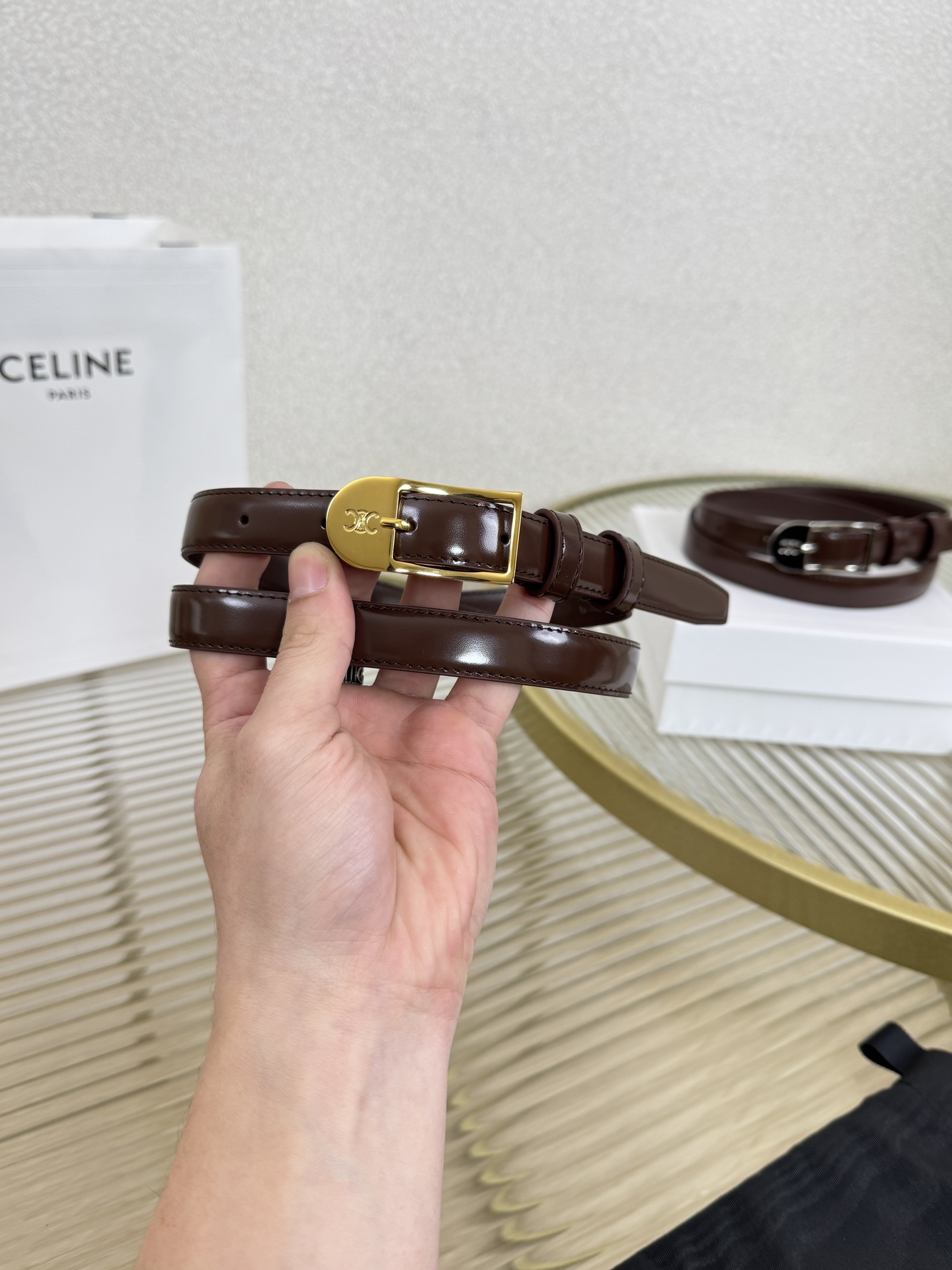 Celine Female Basic Belt Cow Leather M-l