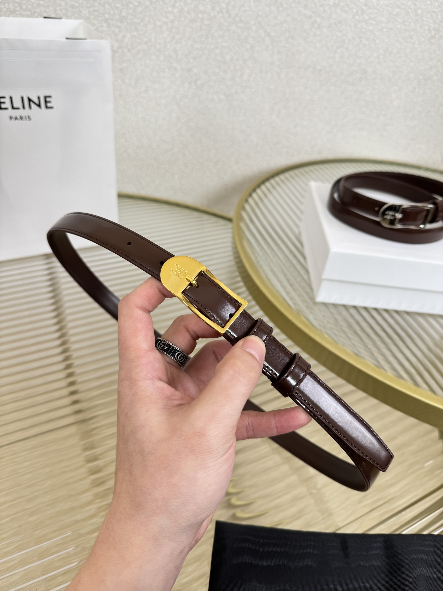 Celine Female Basic Belt Cow Leather M-l