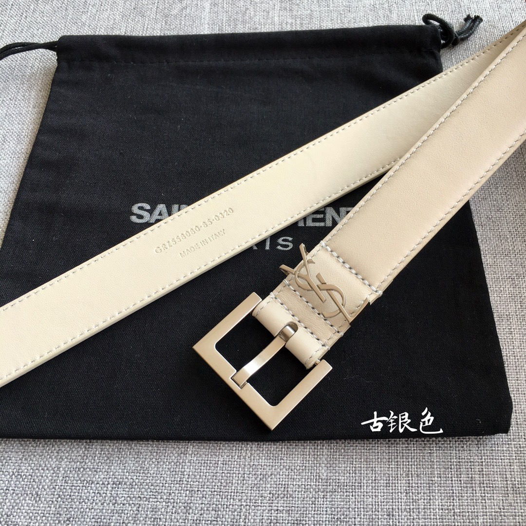 Saint Laurent Female Basic Belt M
