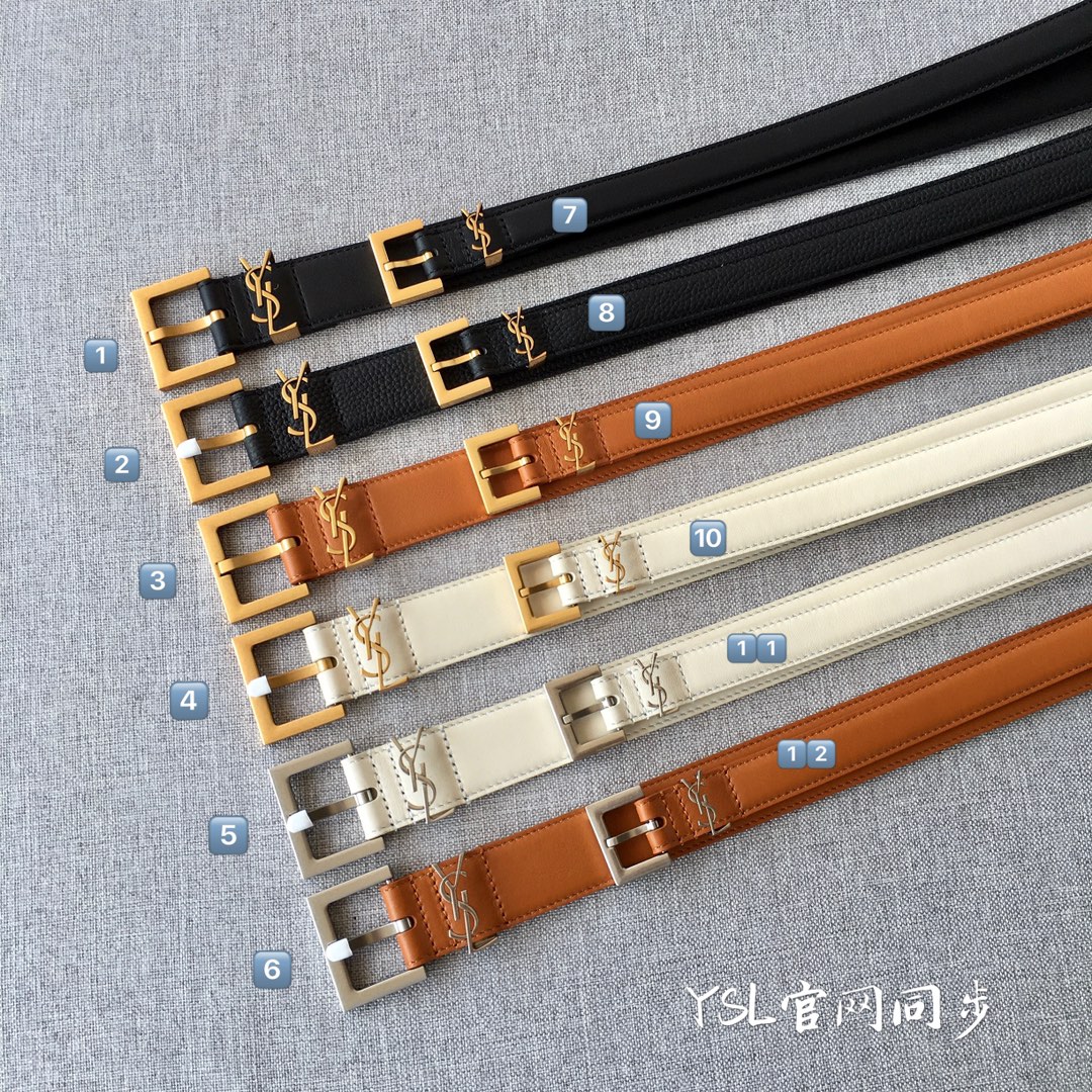Saint Laurent Female Basic Belt M