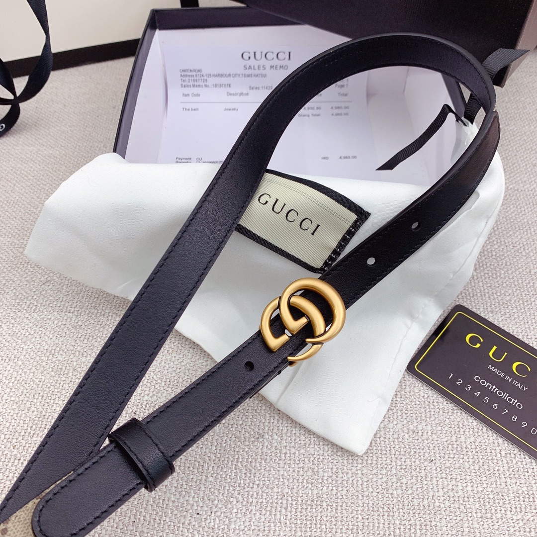 Gucci Female Basic Belt Top Grain Leather 13514