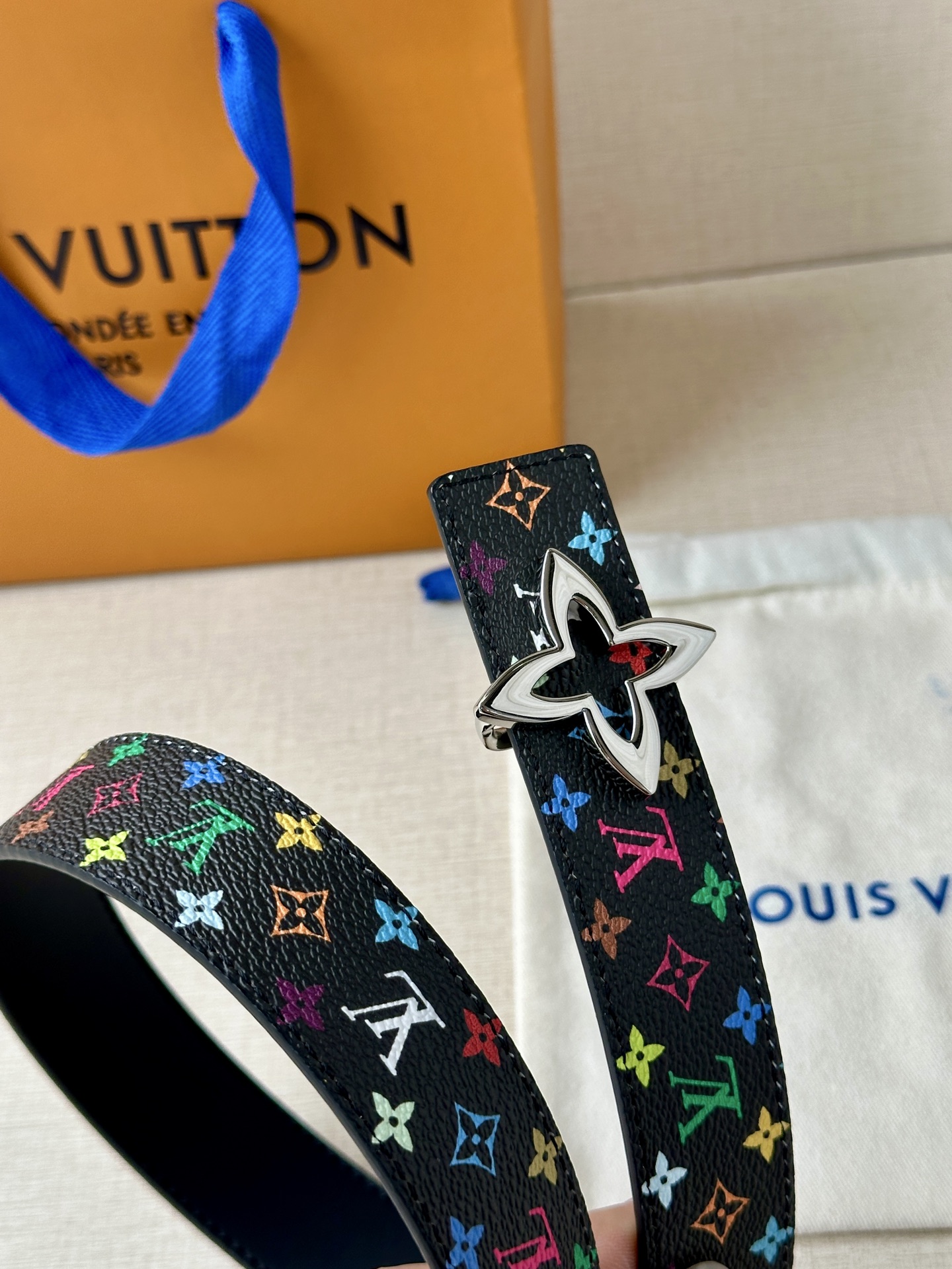 Louis Vuitton Female Leather Belt Top Grain Leather 13514-m-l