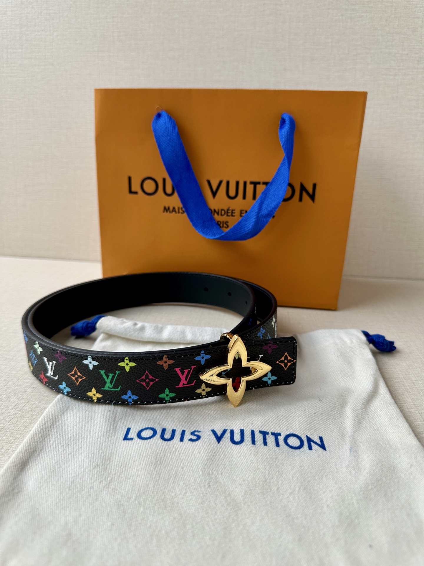 Louis Vuitton Female Leather Belt Top Grain Leather 13514-m-l