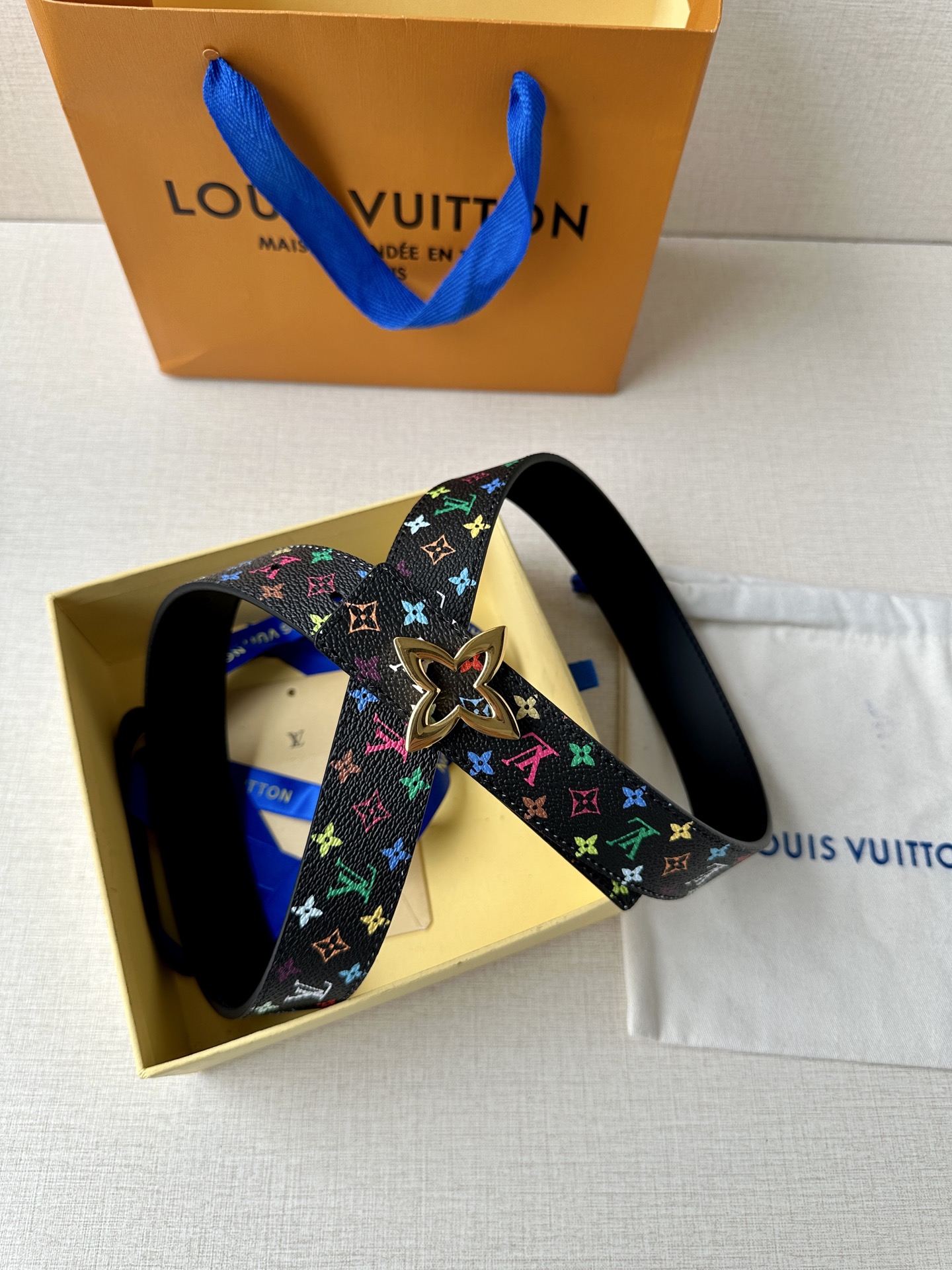 Louis Vuitton Female Leather Belt Top Grain Leather 13514-m-l