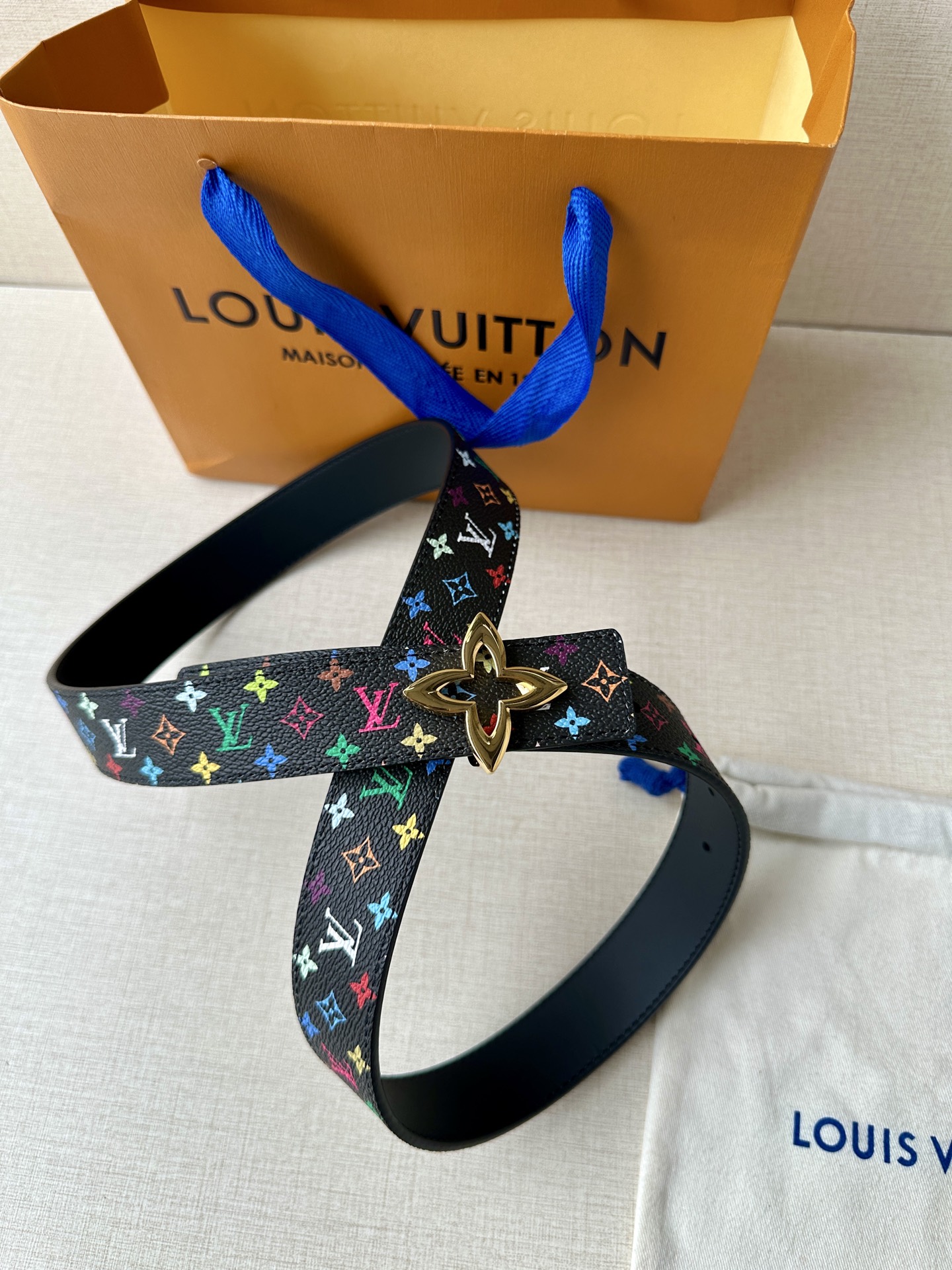 Louis Vuitton Female Leather Belt Top Grain Leather 13514-m-l