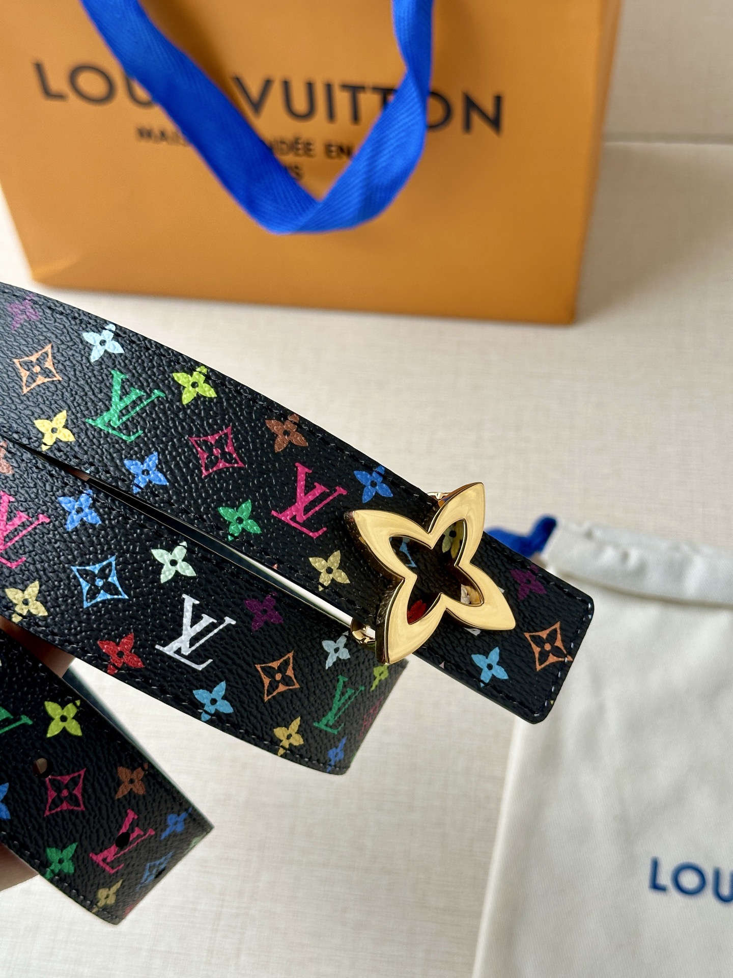 Louis Vuitton Female Leather Belt Top Grain Leather 13514-m-l