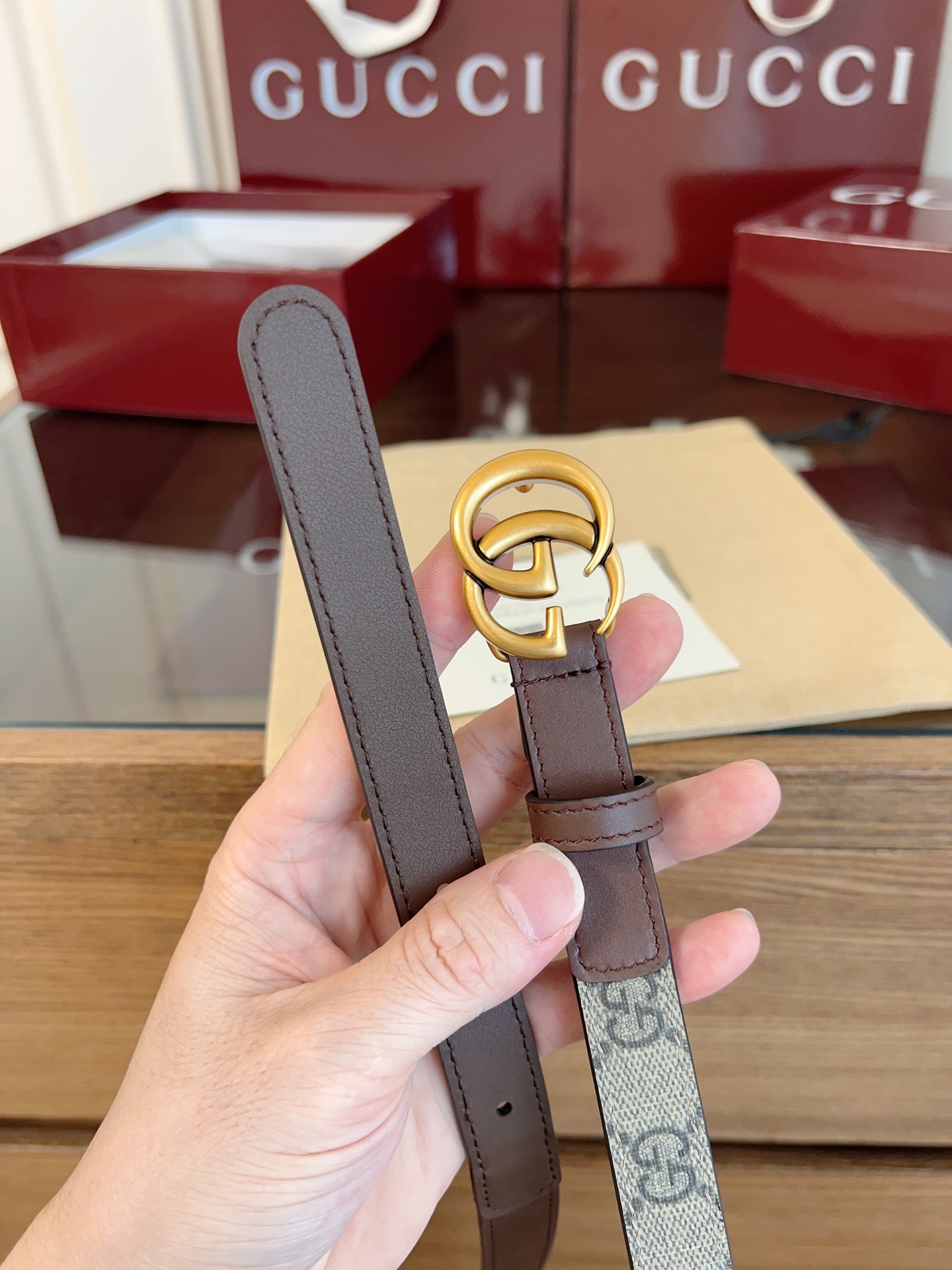 Gucci Female Basic Belt Cow Leather S-m-l