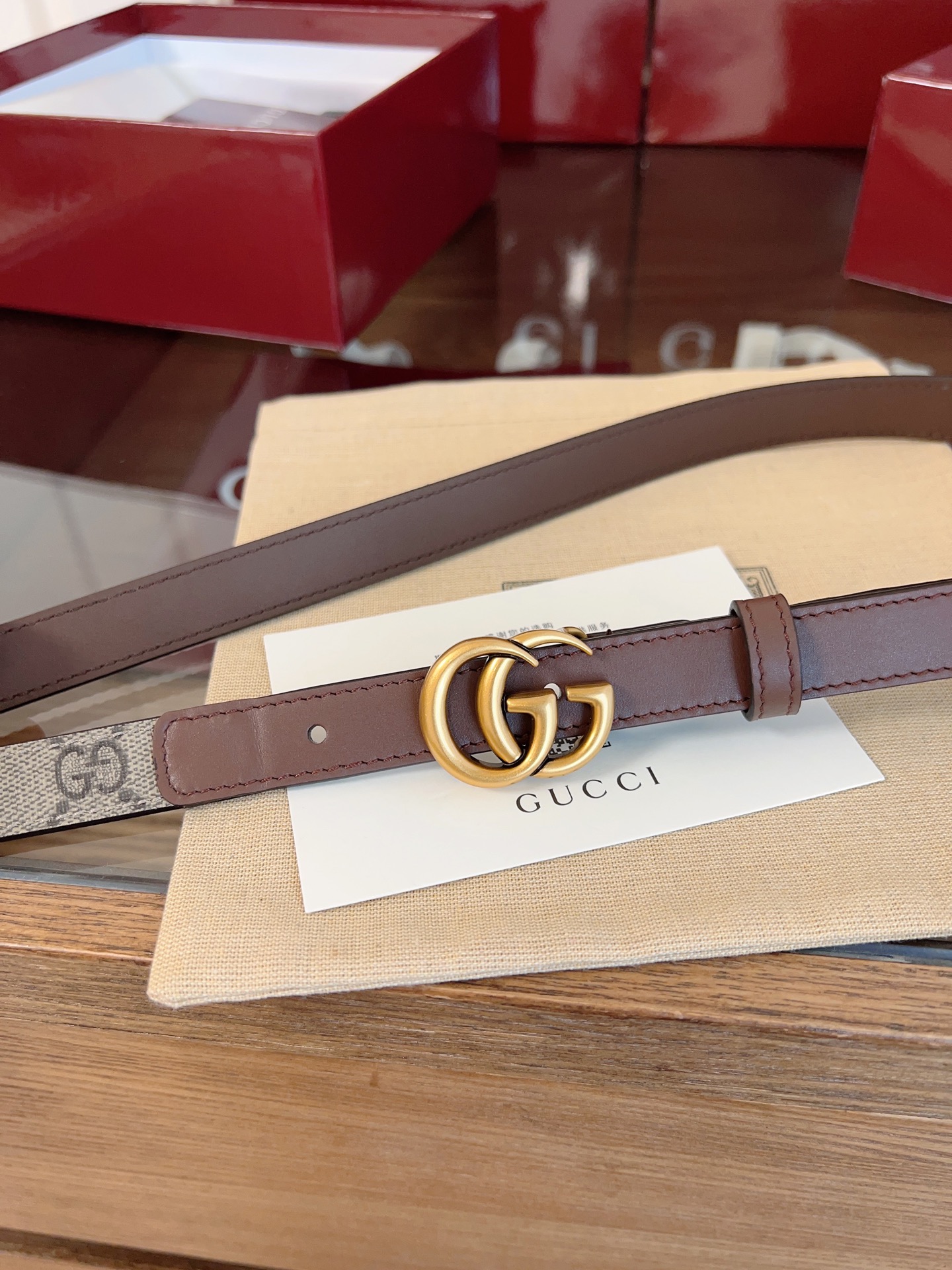 Gucci Female Basic Belt Cow Leather S-m-l