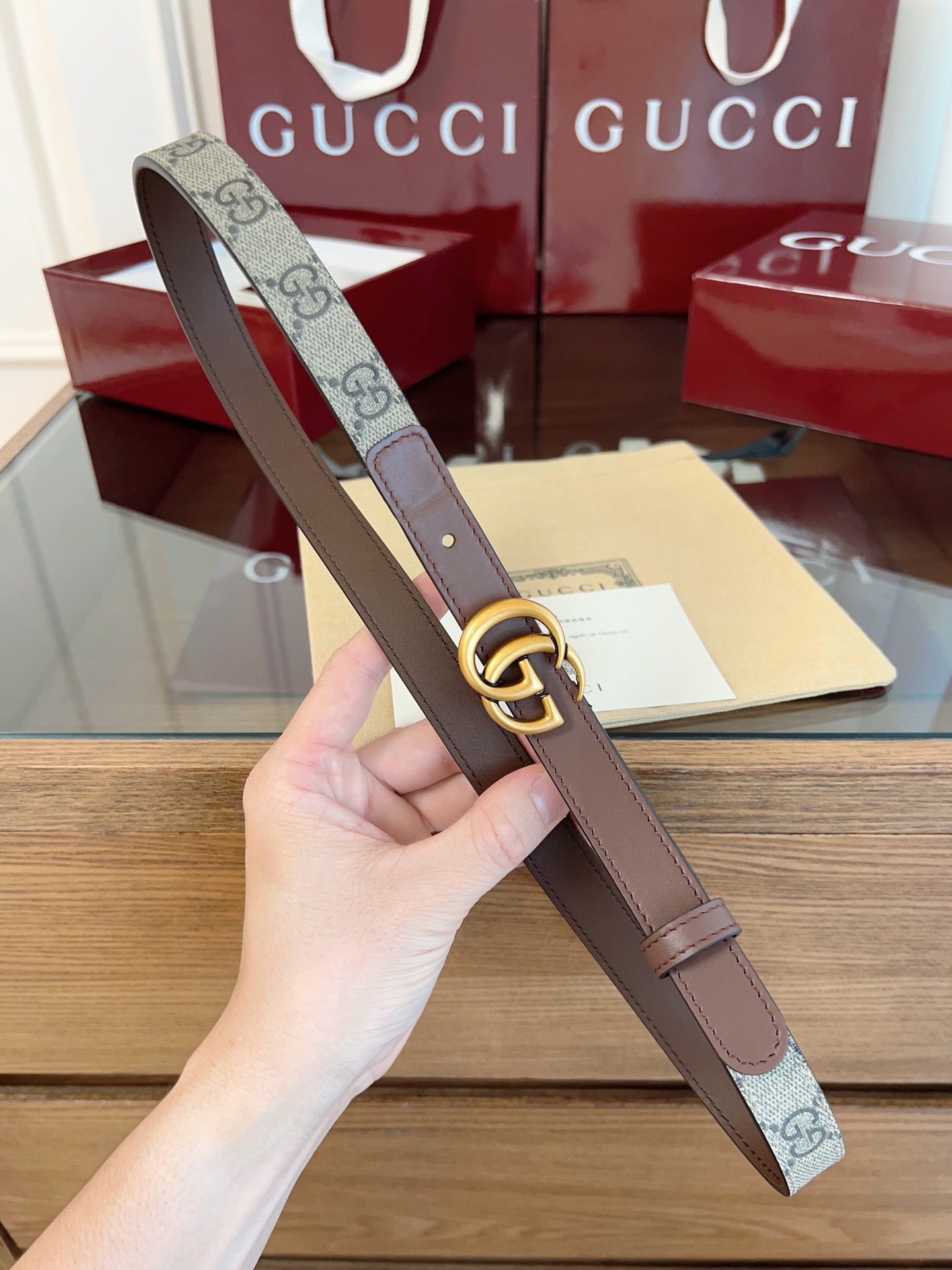 Gucci Female Basic Belt Cow Leather S-m-l