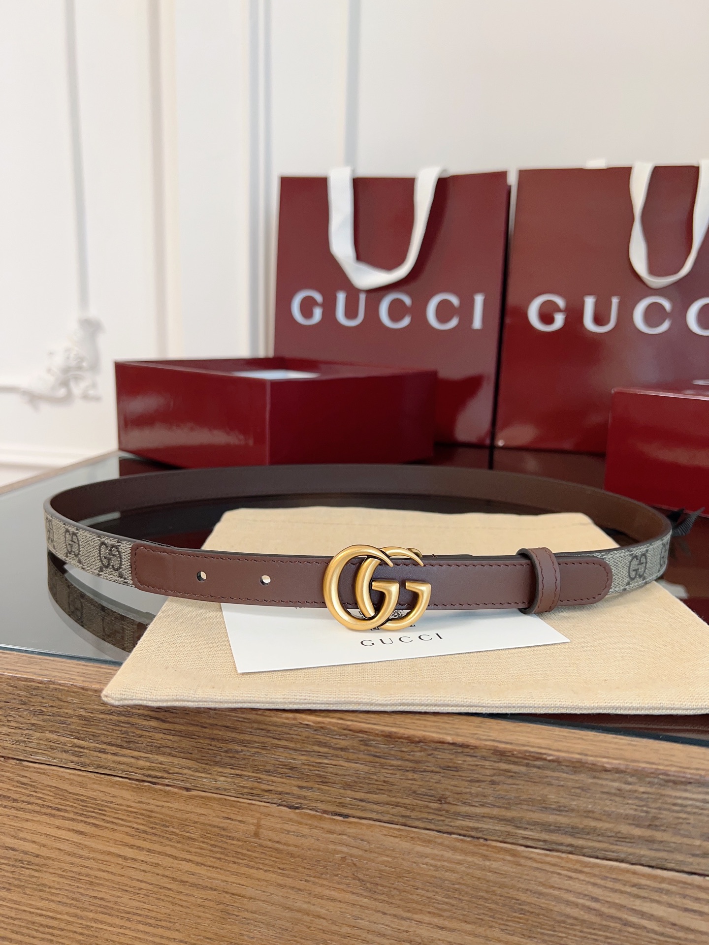 Gucci Female Basic Belt Cow Leather S-m-l