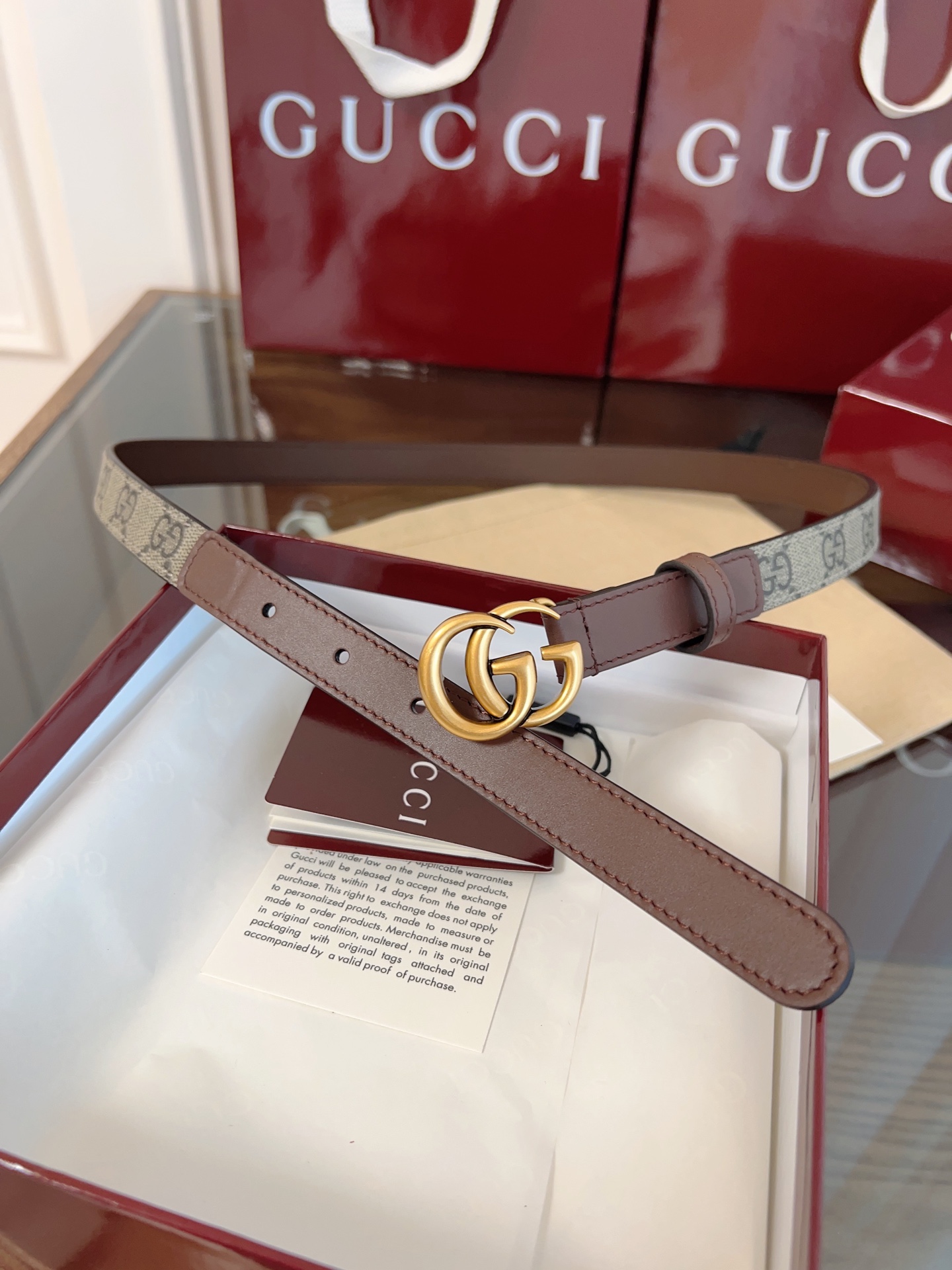 Gucci Female Basic Belt Cow Leather S-m-l