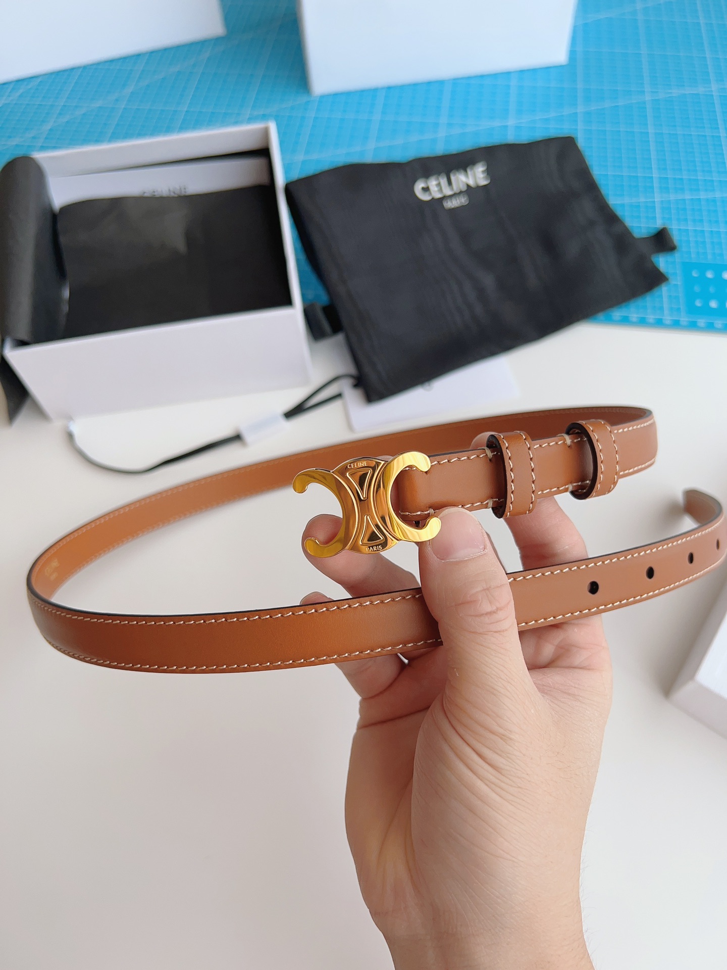 Celine Female Basic Belt Brown M-l