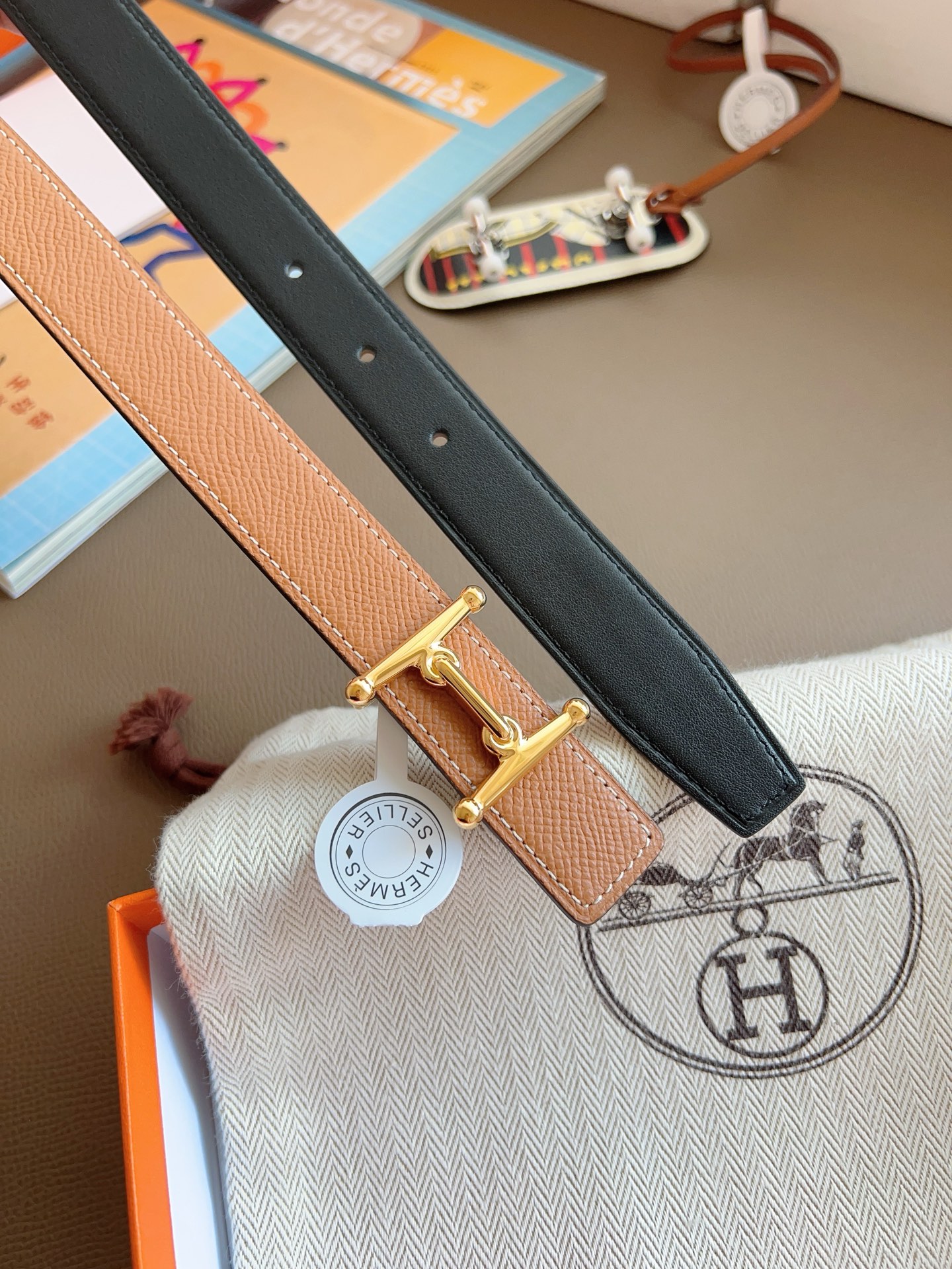Hermès Female Basic Belt Black 13514-s-m