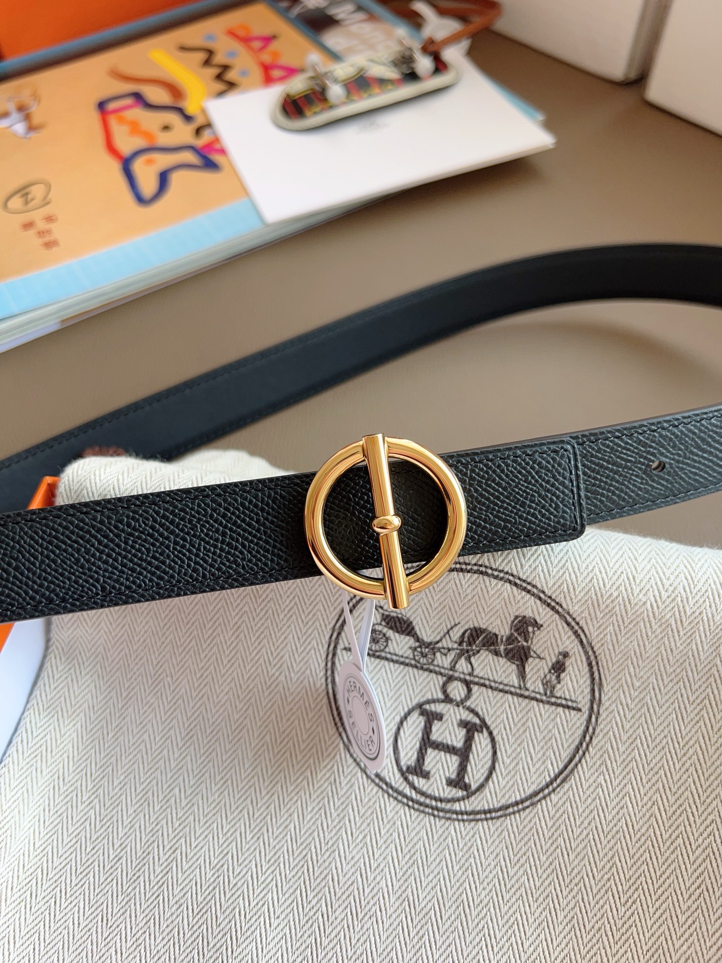 Hermès Female Basic Belt Black 13514-s-m