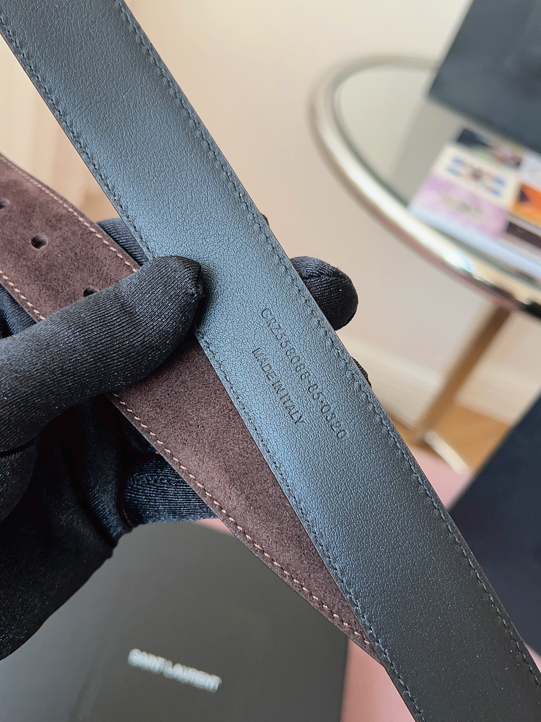 Saint Laurent Female Basic Belt Cow Leather S-l