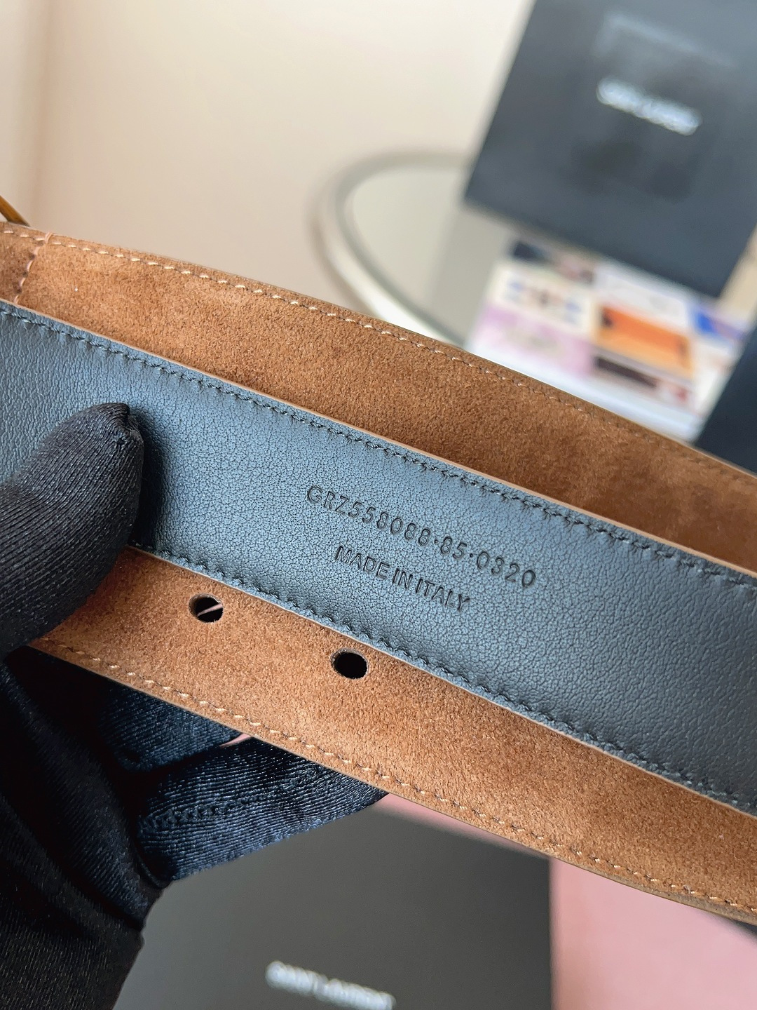 Saint Laurent Female Basic Belt Cow Leather S-l