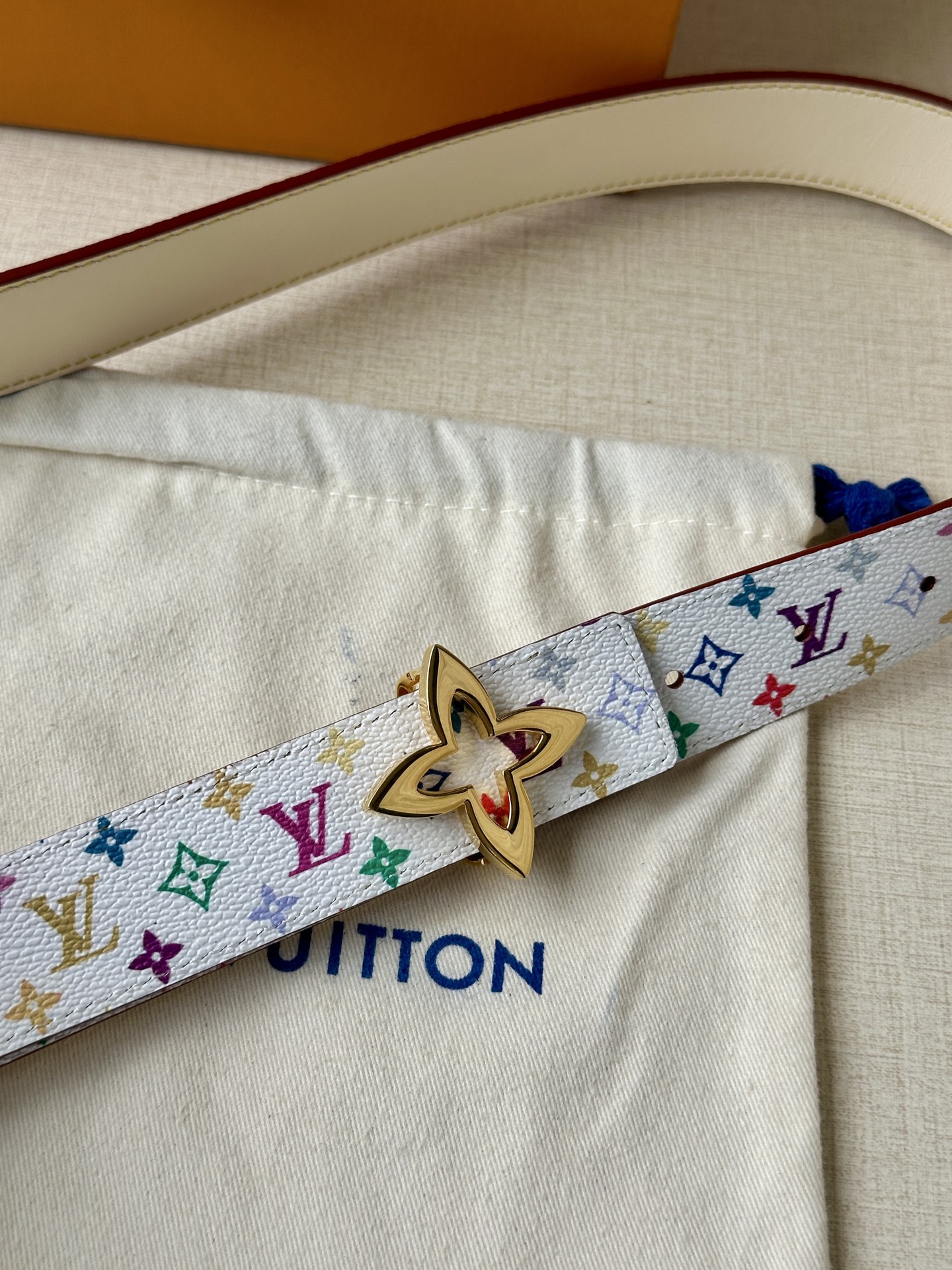 Louis Vuitton Female Leather Belt Top Grain Leather 13514-m-l