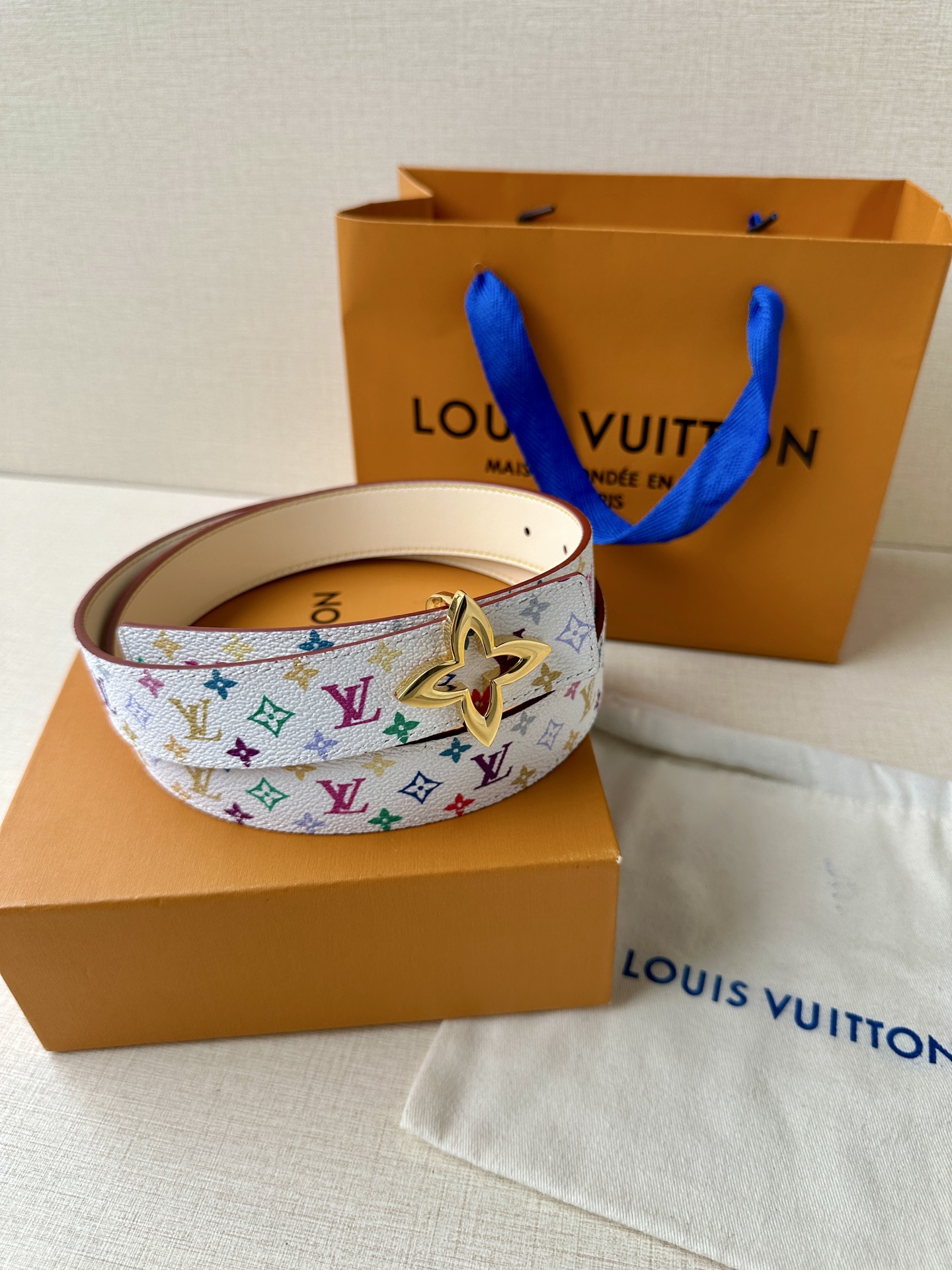 Louis Vuitton Female Leather Belt Top Grain Leather 13514-m-l