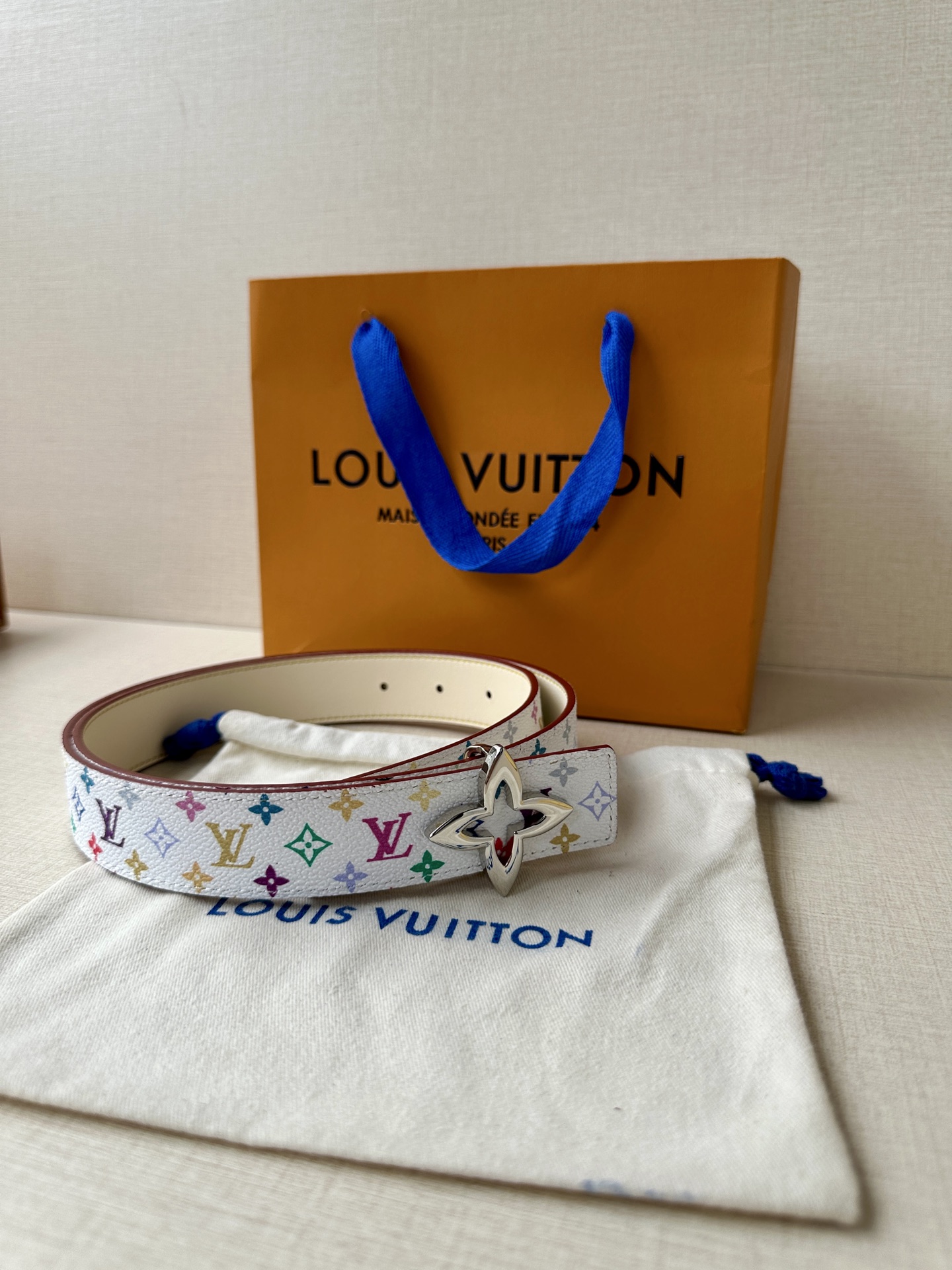Louis Vuitton Female Leather Belt Top Grain Leather 13514-m-l